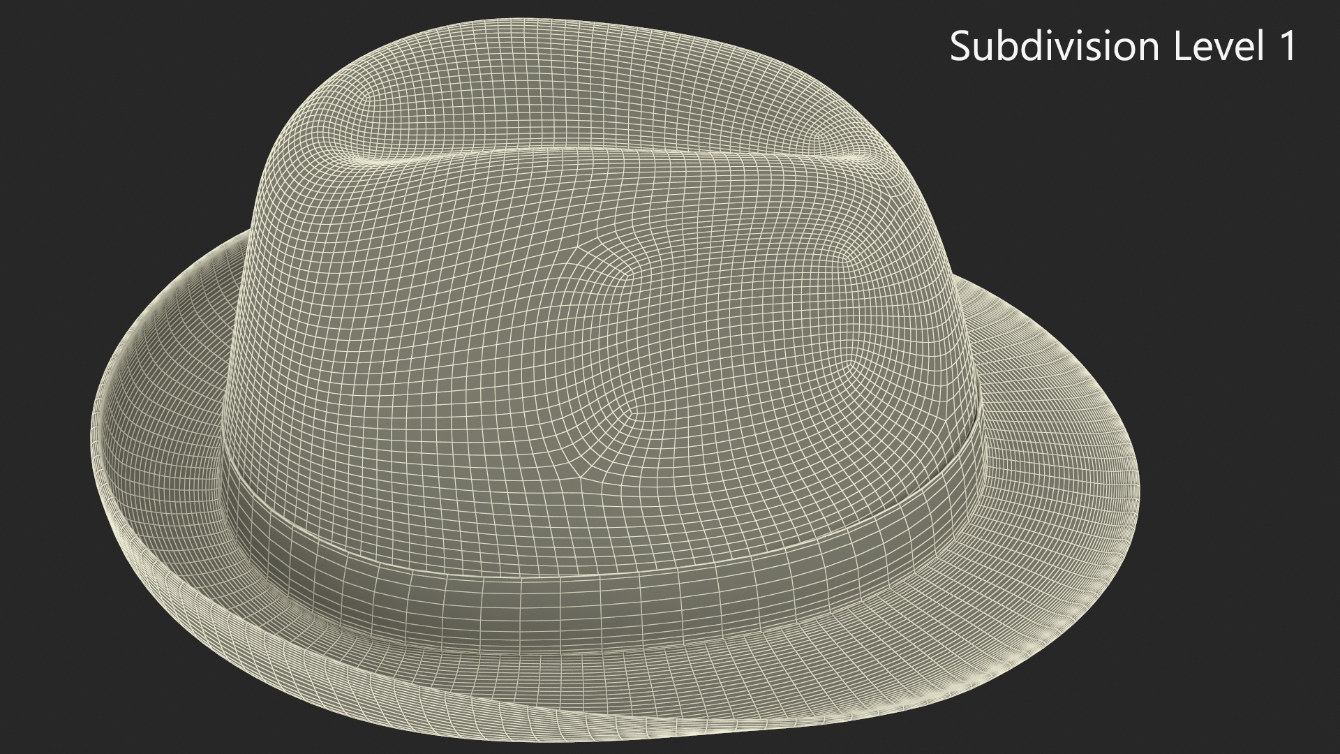 3D Royal Blue Fedora Hat