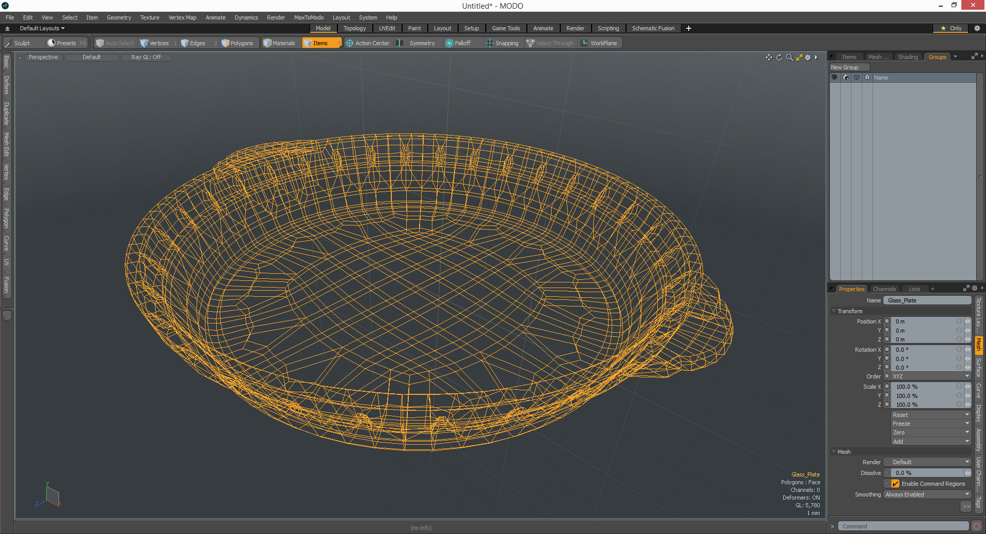 3D Glass Plate