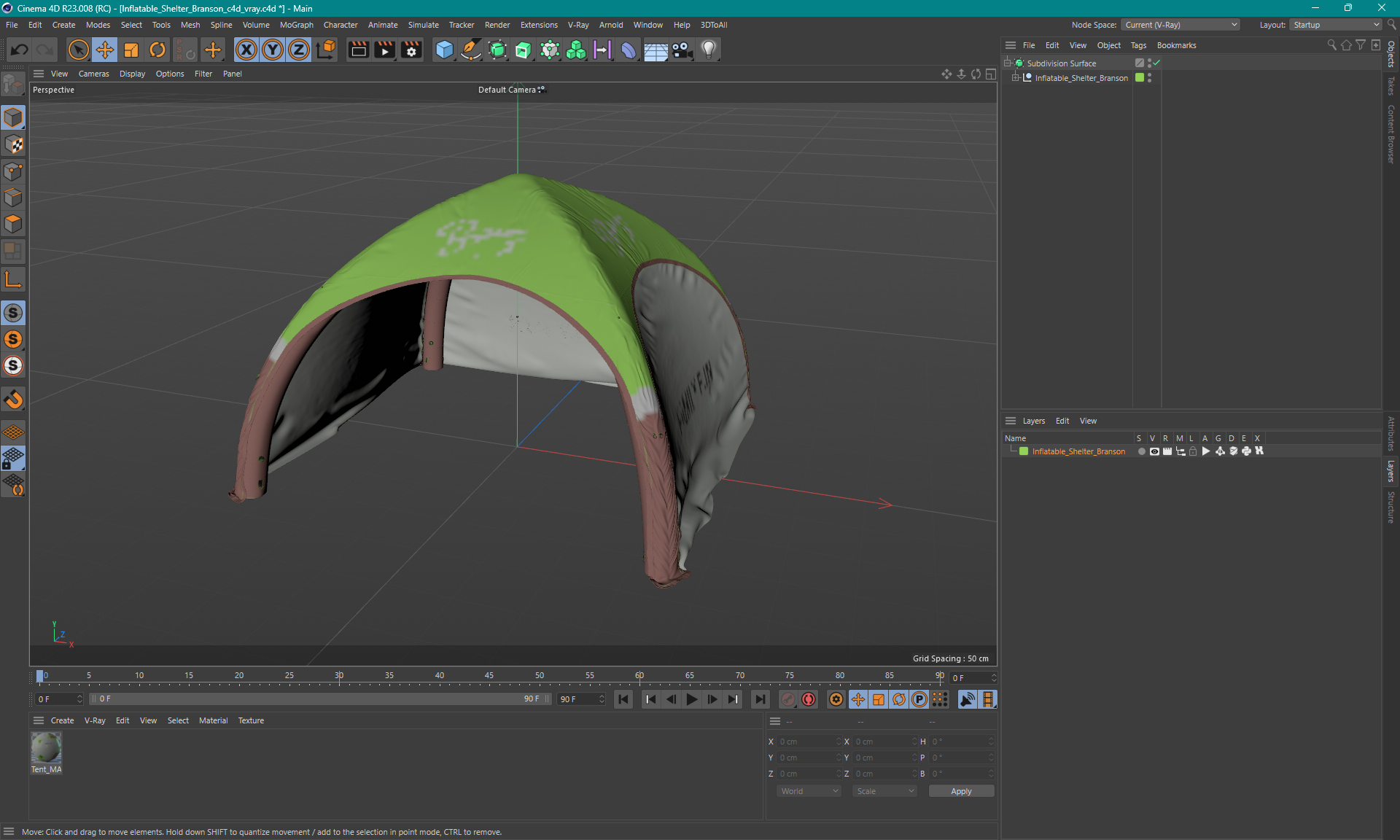 3D Inflatable Shelter Branson