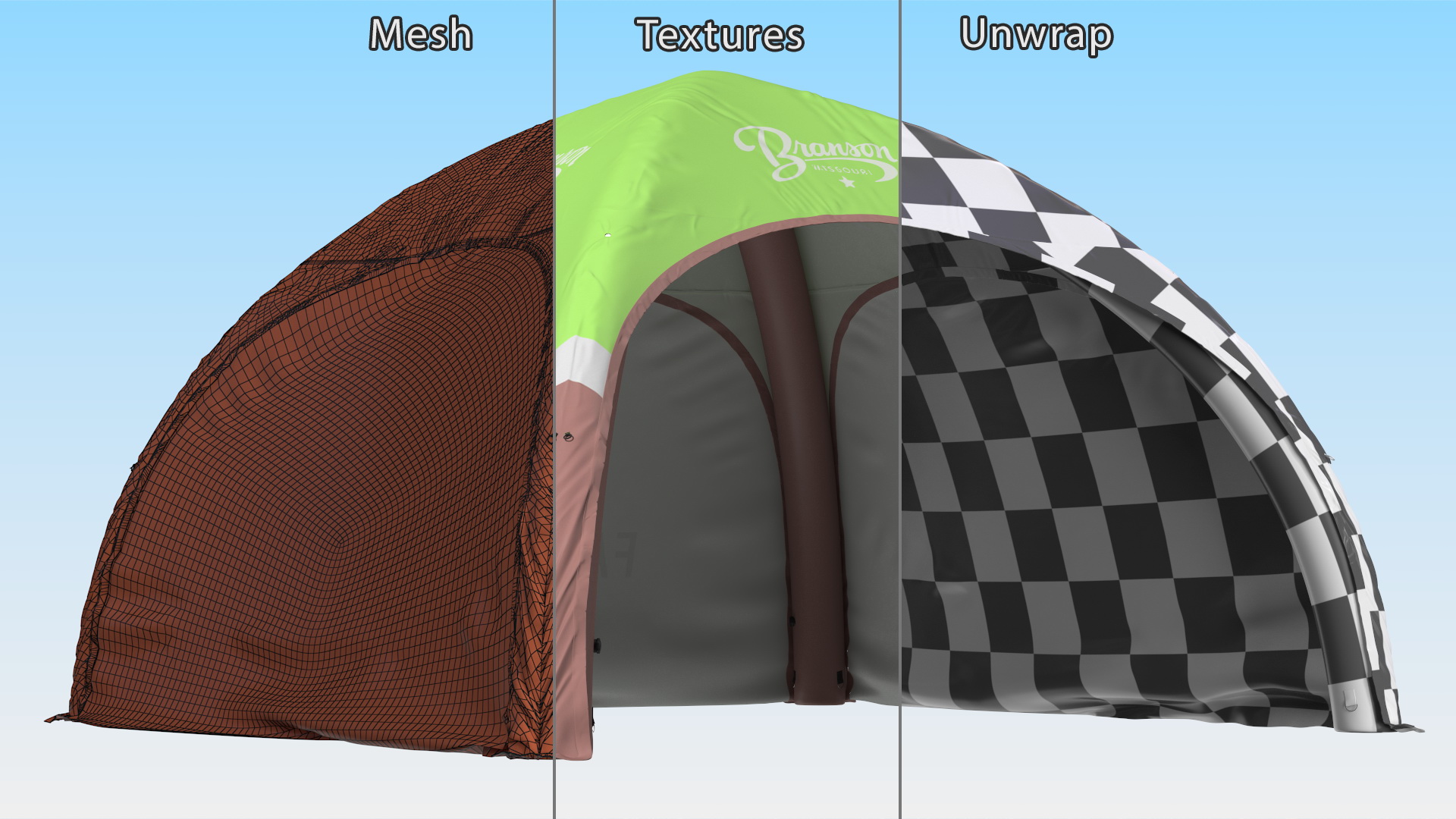 3D Inflatable Shelter Branson
