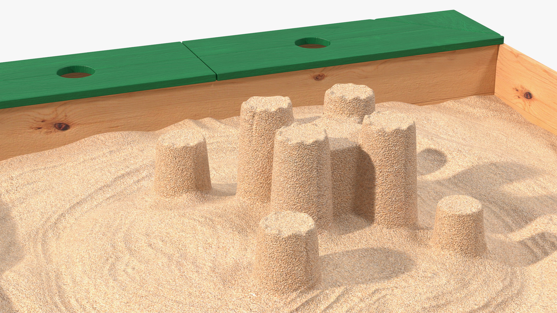 Sand Castle in Sandpit 3D