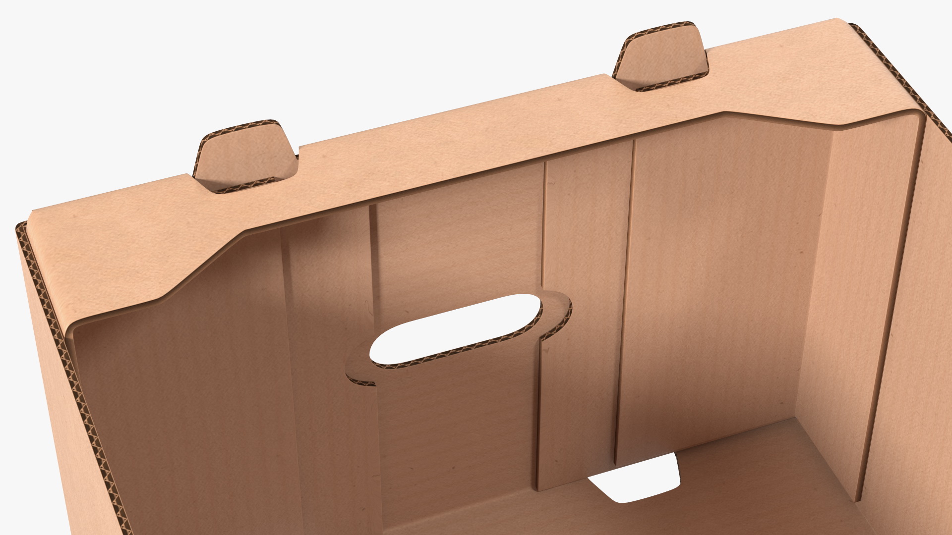 3D model Fruit Packaging Corrugated Cardboard Tray Box