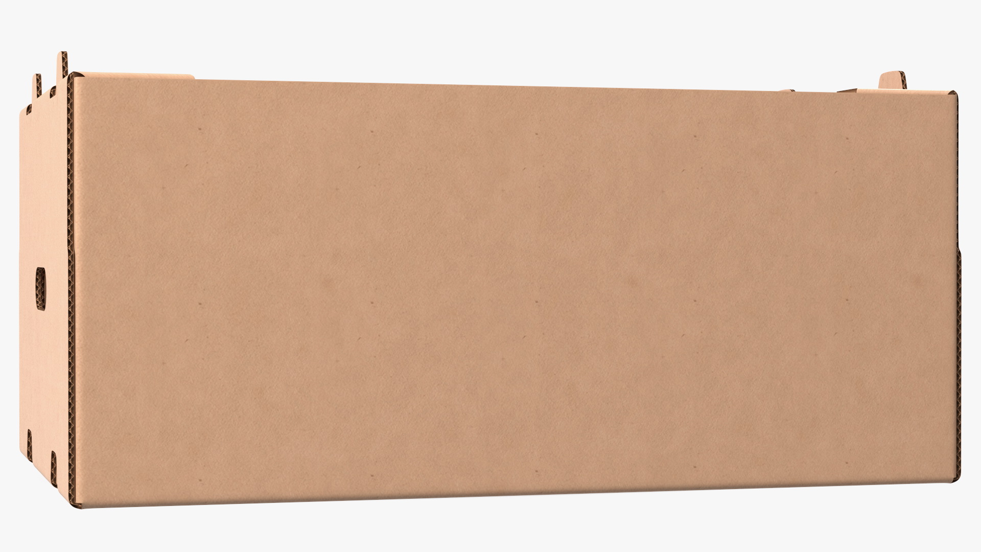 3D model Fruit Packaging Corrugated Cardboard Tray Box