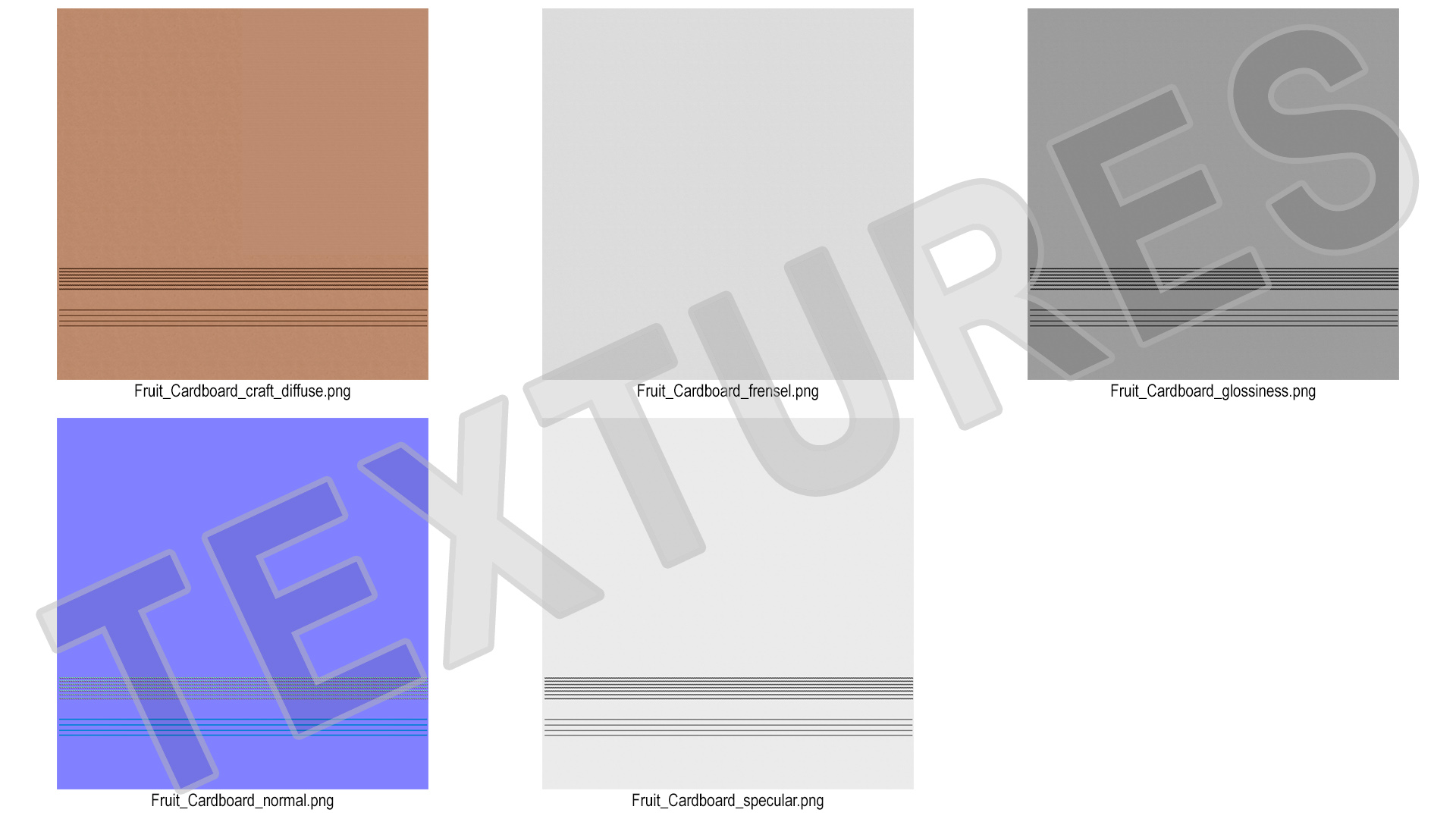 3D model Fruit Packaging Corrugated Cardboard Tray Box