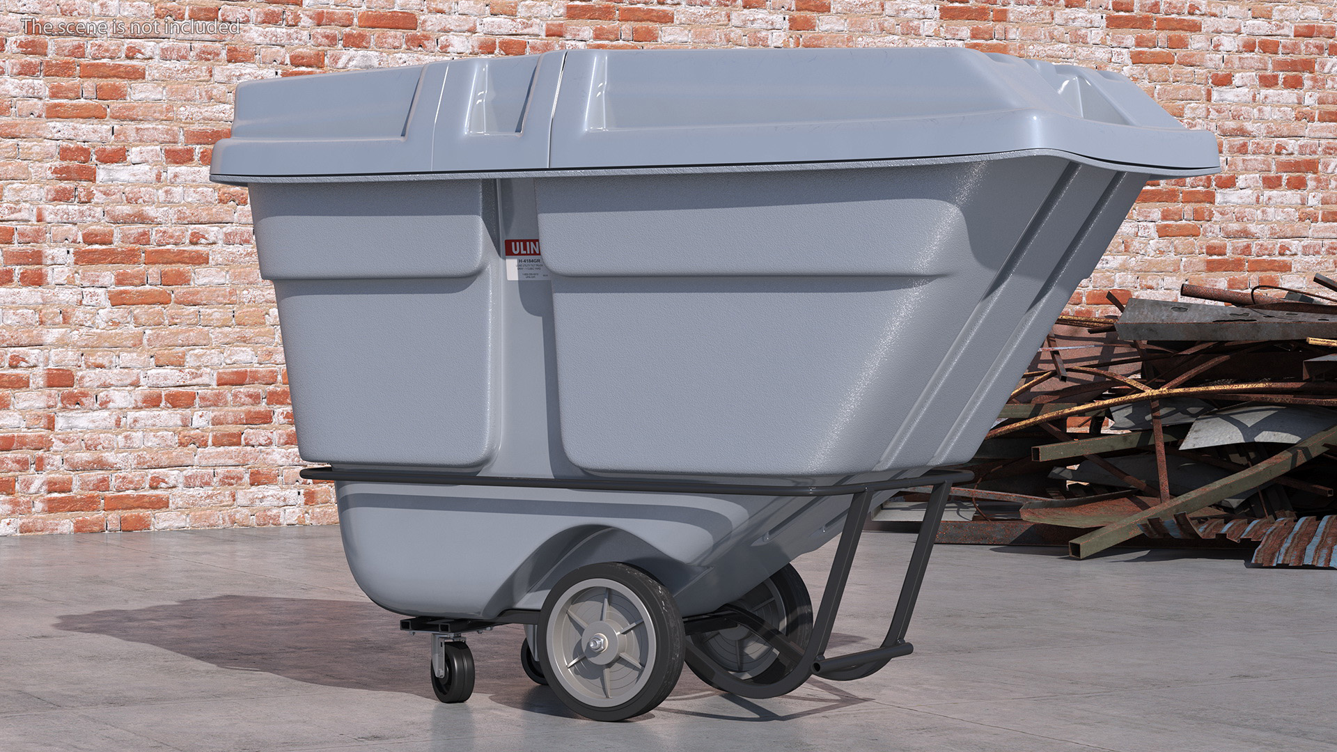 Utility Uline Tilt Truck Gray 3D model