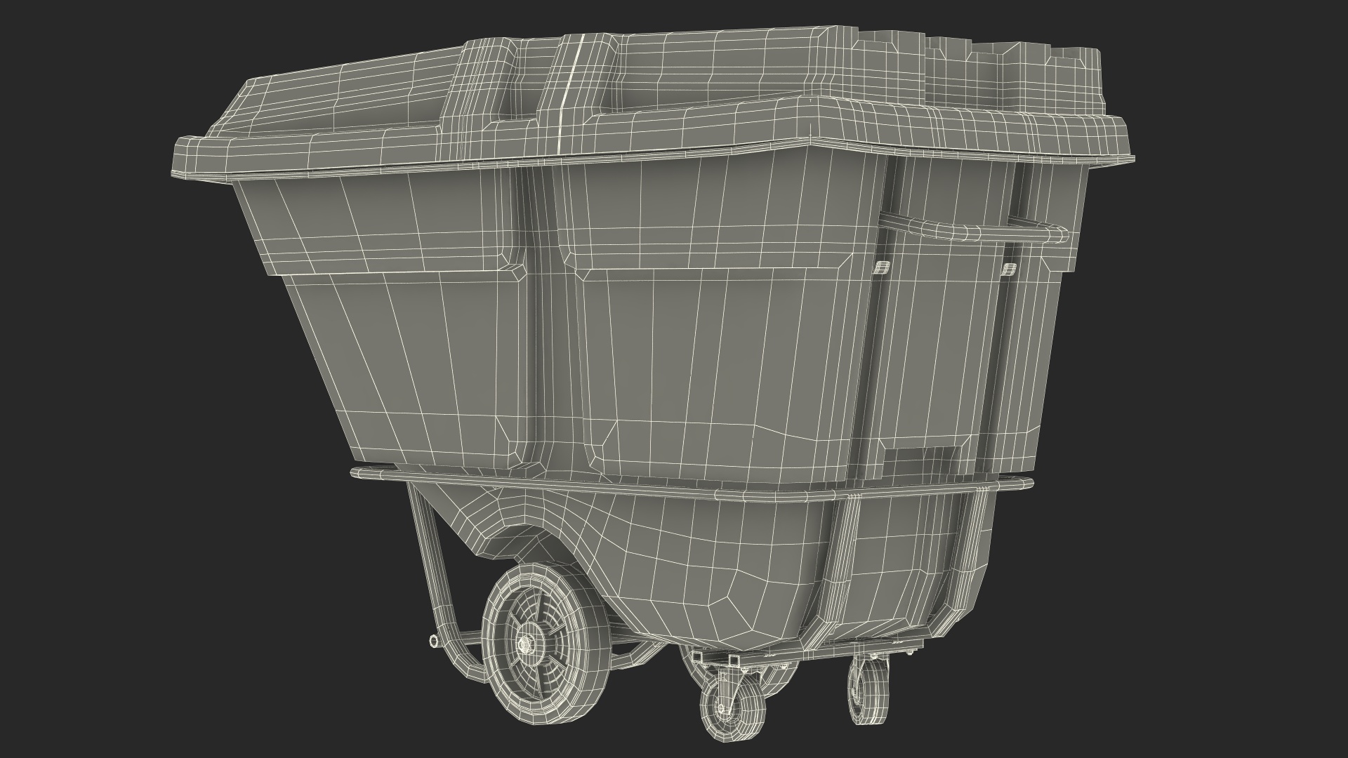 Utility Uline Tilt Truck Gray 3D model