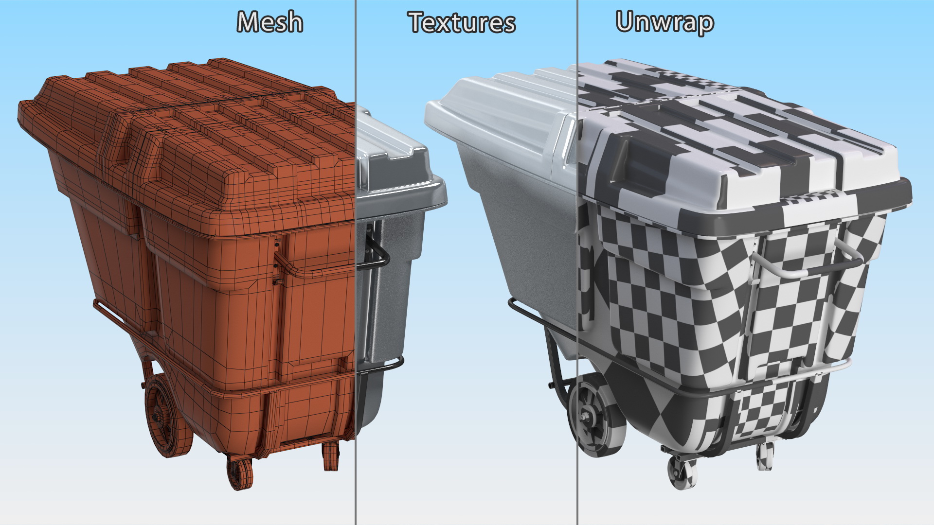 Utility Uline Tilt Truck Gray 3D model