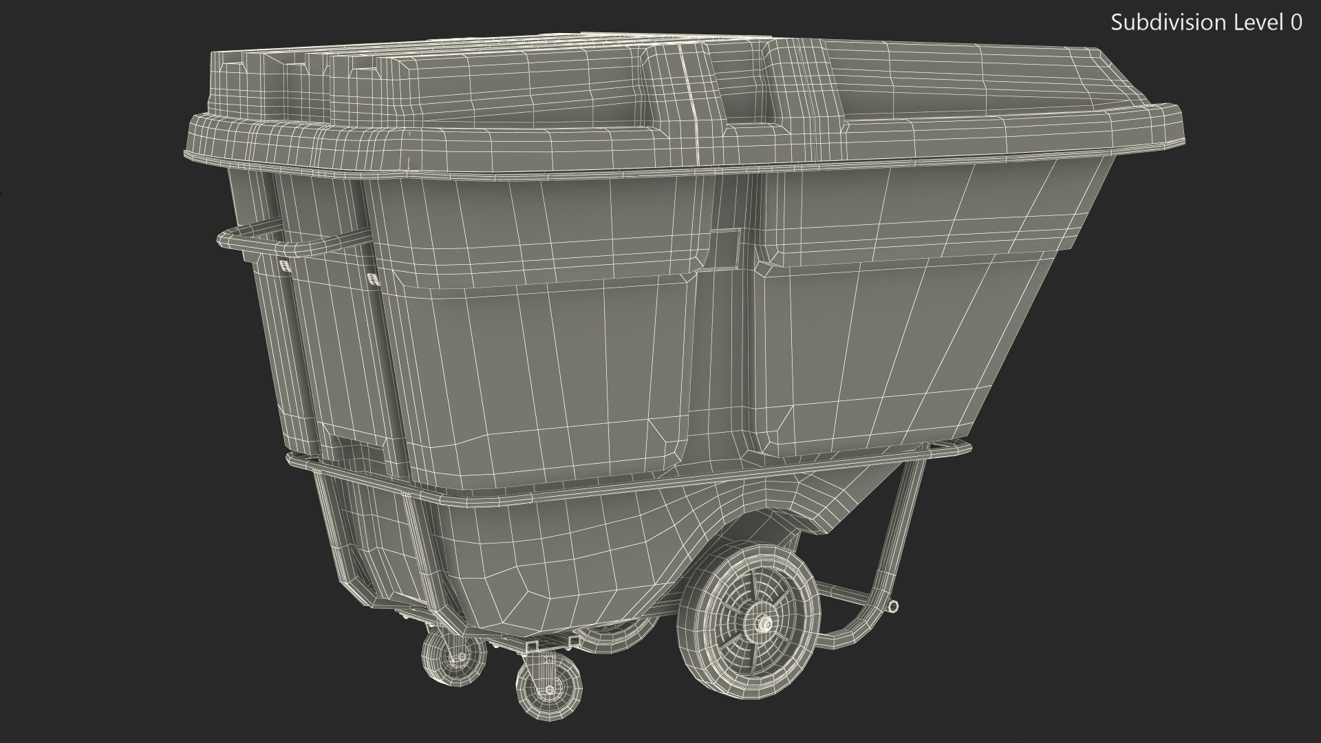 Utility Uline Tilt Truck Gray 3D model