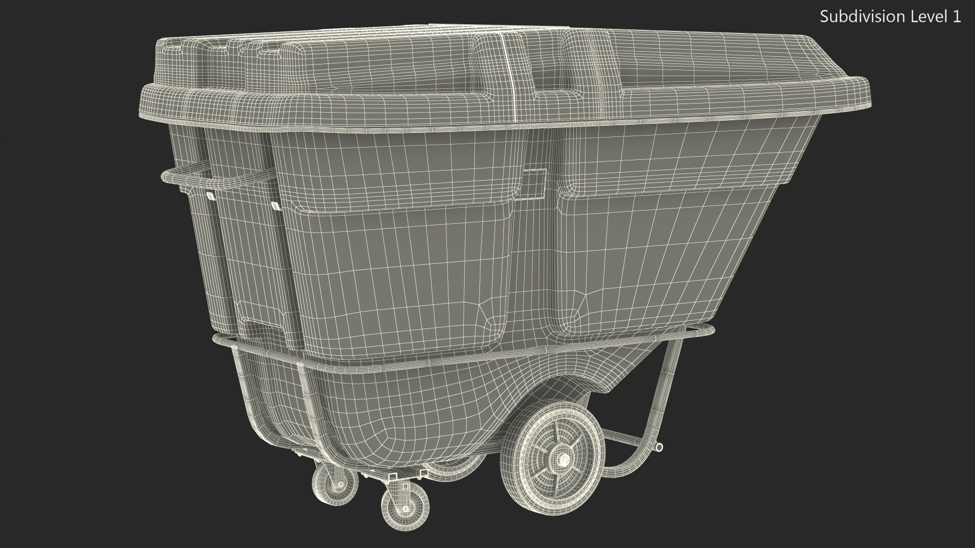 Utility Uline Tilt Truck Gray 3D model