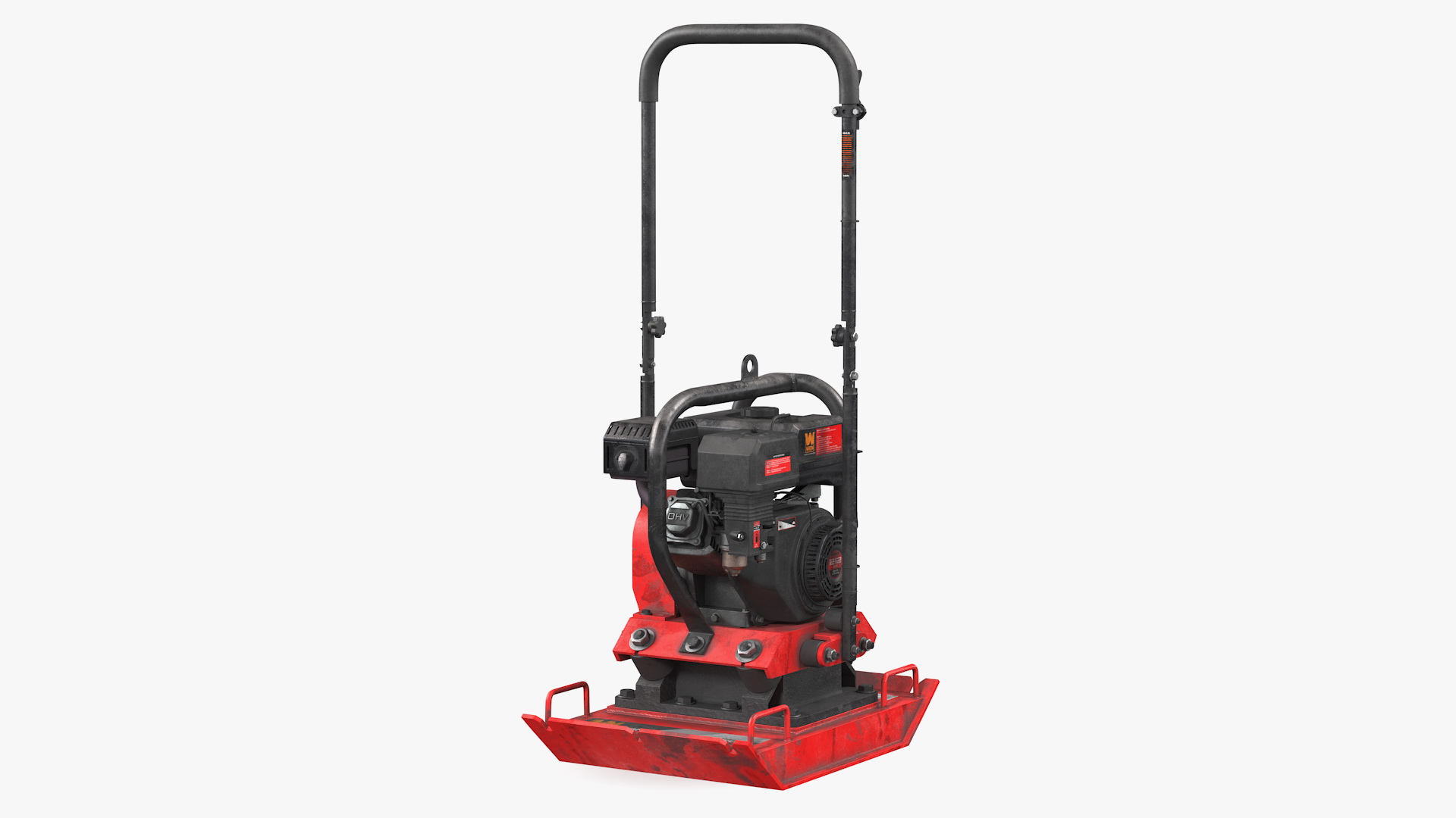WEN 56035T Vibratory Plate Compactor Dirty Rigged 3D model