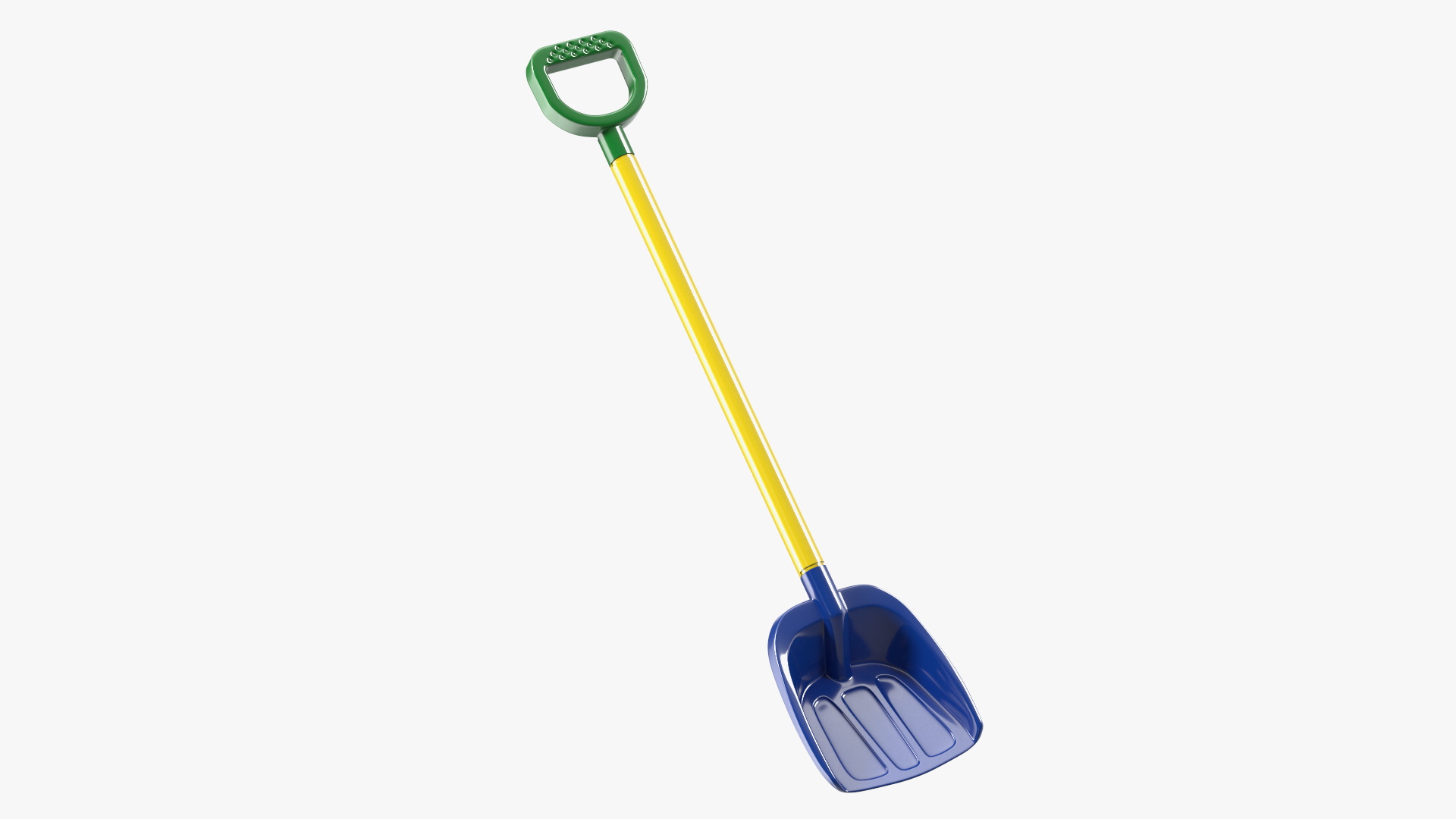 3D Plastic Beach Shovel Multicolored model