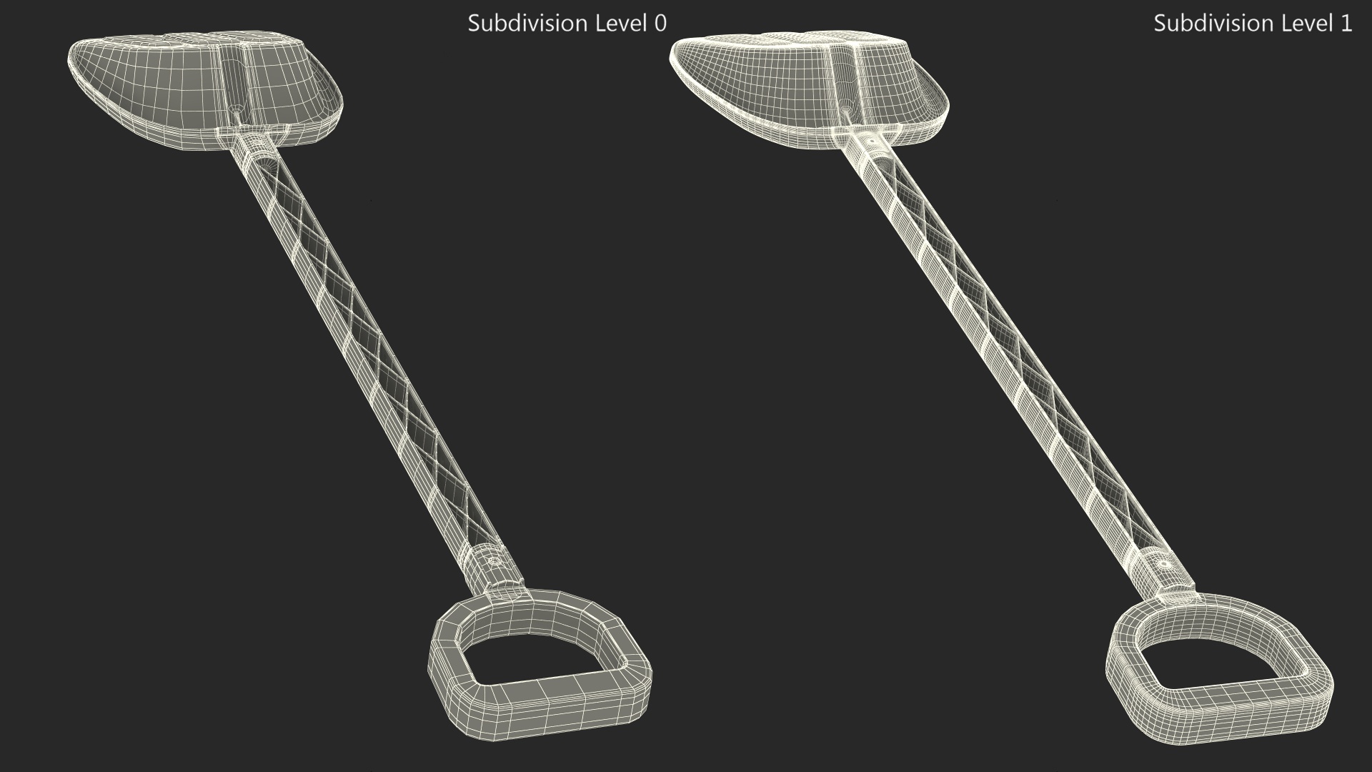 3D Plastic Beach Shovel Multicolored model