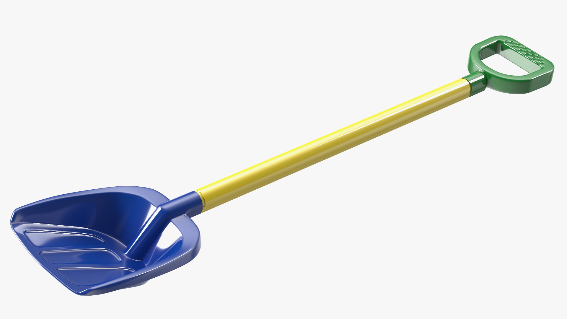 3D Plastic Beach Shovel Multicolored model