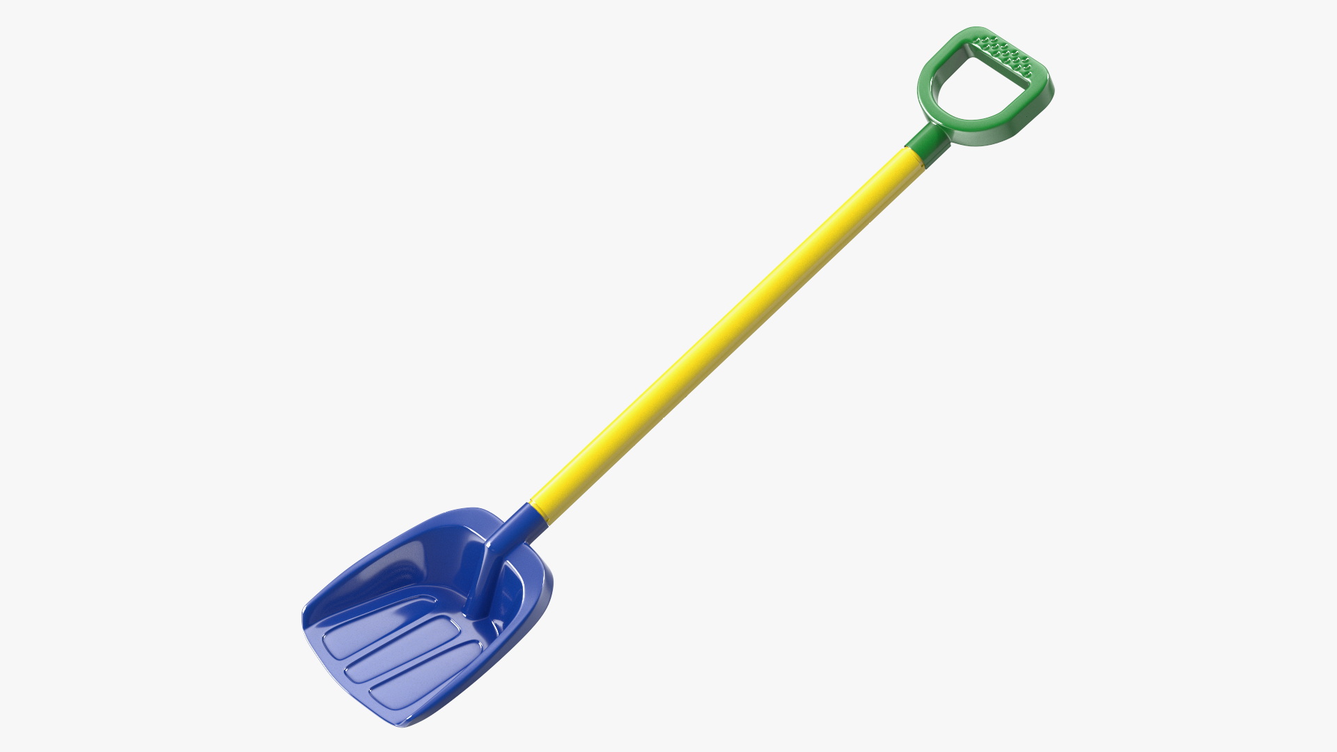 3D Plastic Beach Shovel Multicolored model