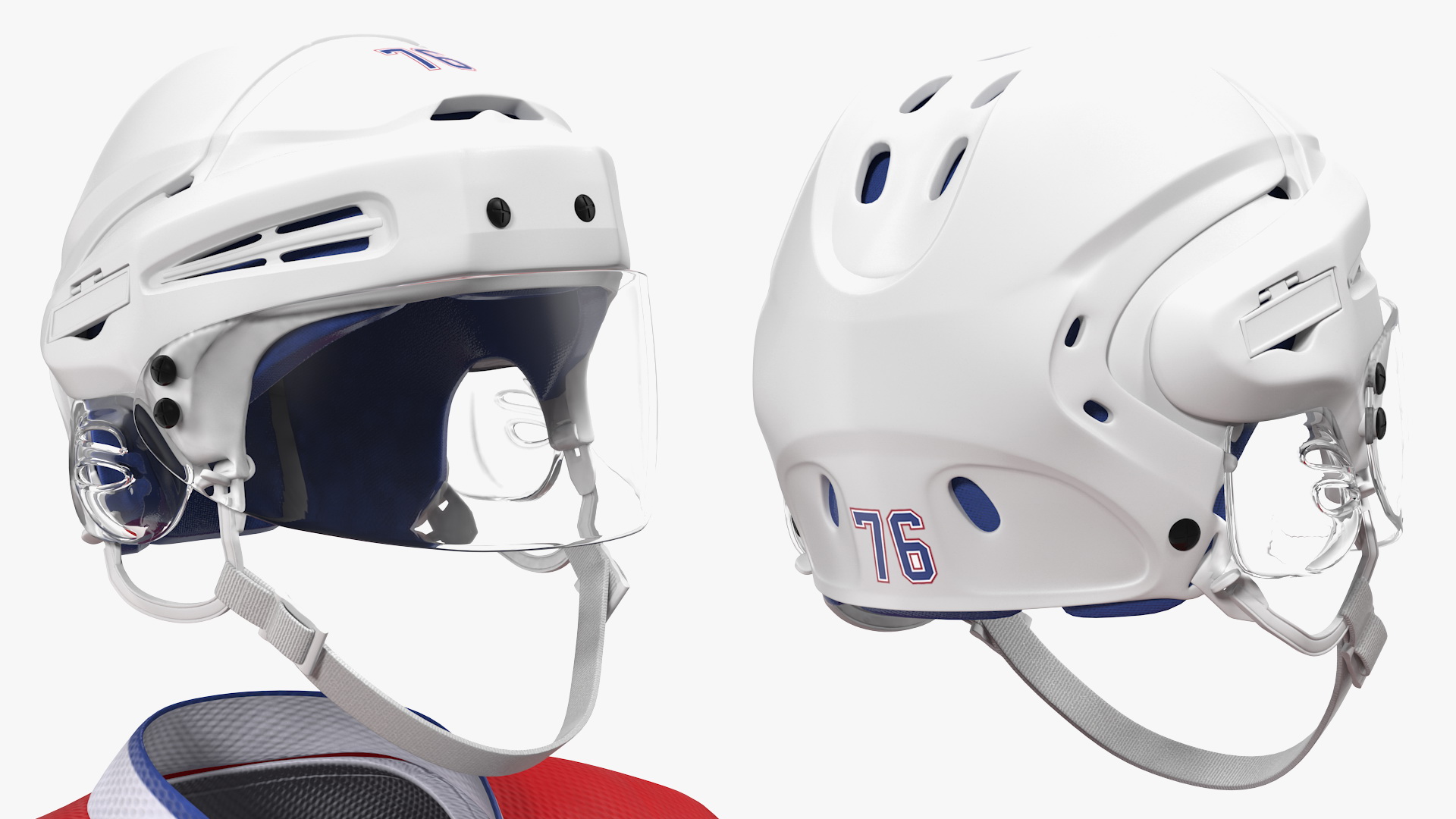 Hockey Equipment White 3D