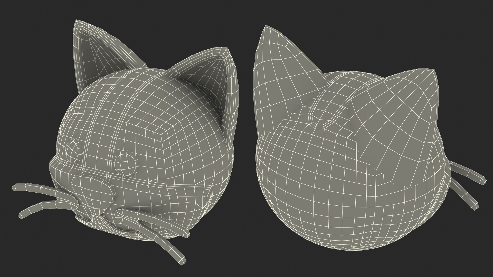 Cat Face Emoji 3D model
