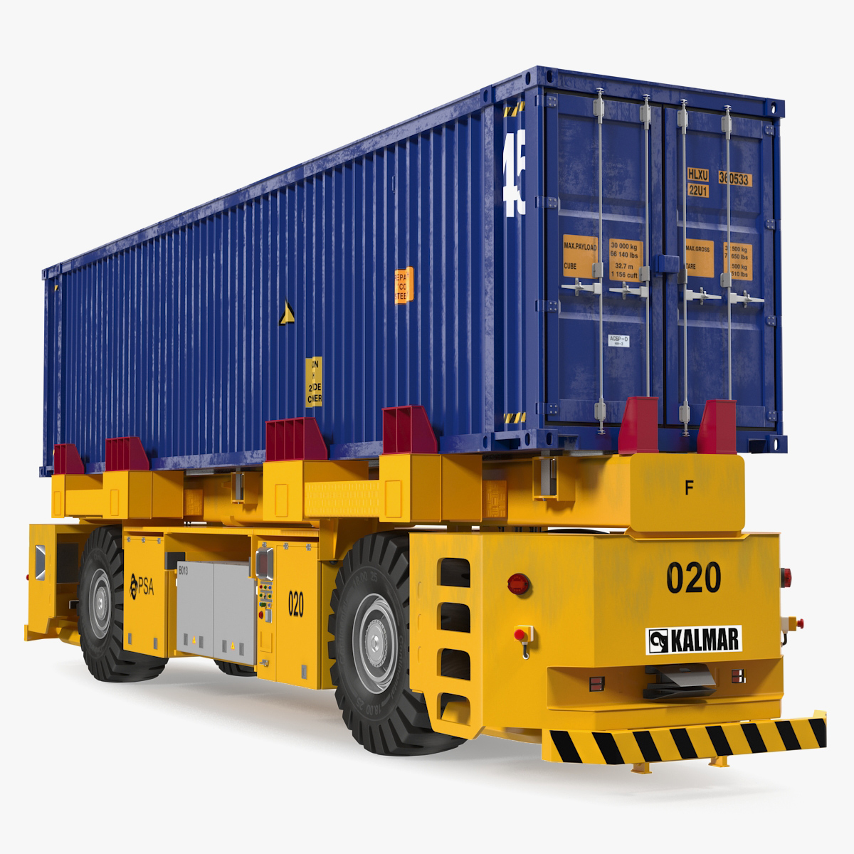 AGV with Container, view 3