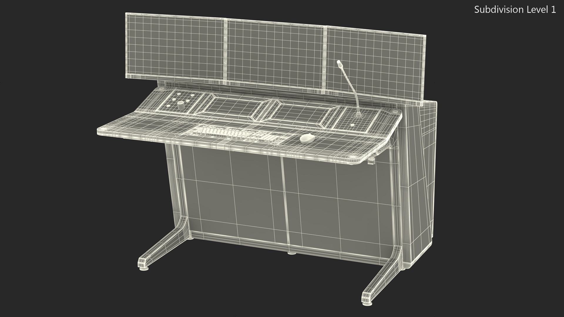 3D model Control Room Console
