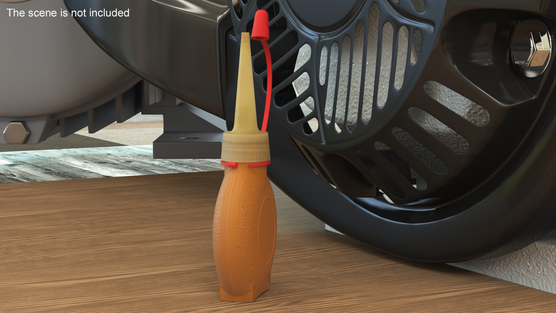 3D model Old Oiler Can Opened