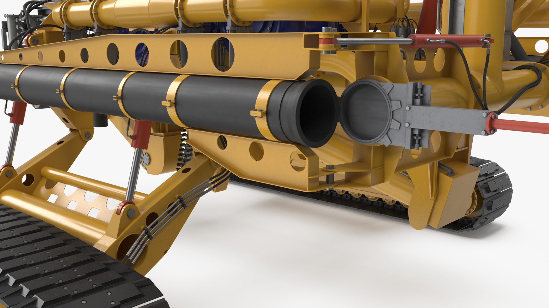 3D model Arthropod 600 Subsea Pipeline Trencher Rigged