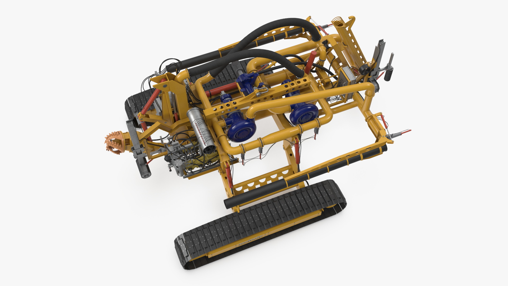 3D model Arthropod 600 Subsea Pipeline Trencher Rigged