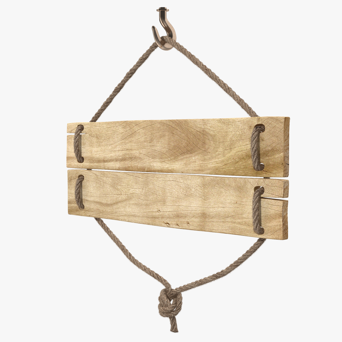 Old Wooden Blank Sign, view 4