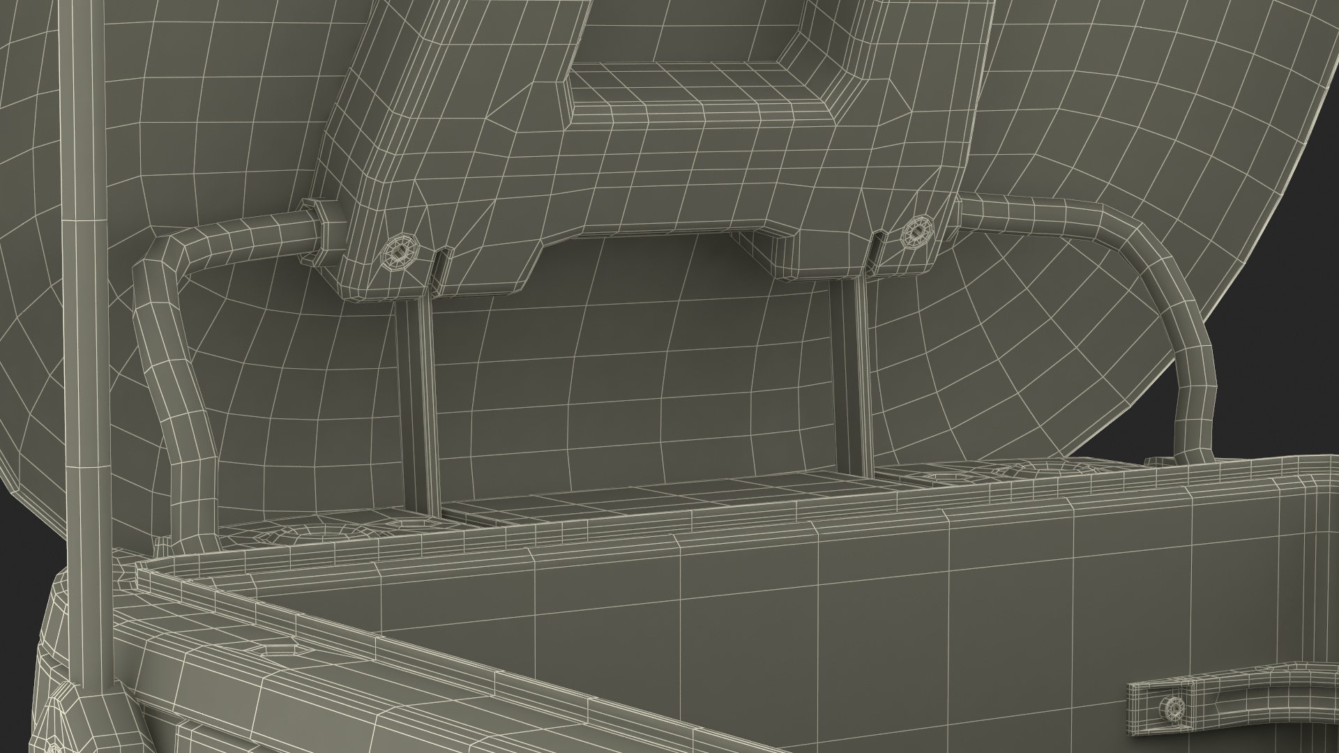 3D Kiwibot Delivery Robot Black in Sleep Rigged for Maya model
