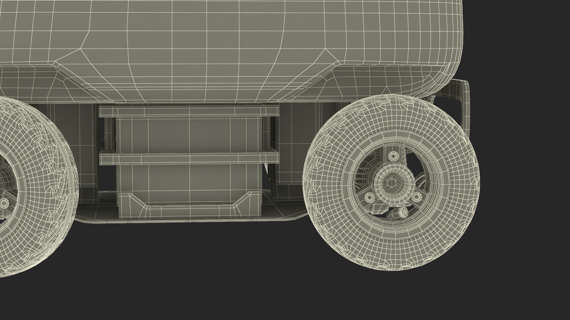 3D Kiwibot Delivery Robot Black in Sleep Rigged for Maya model