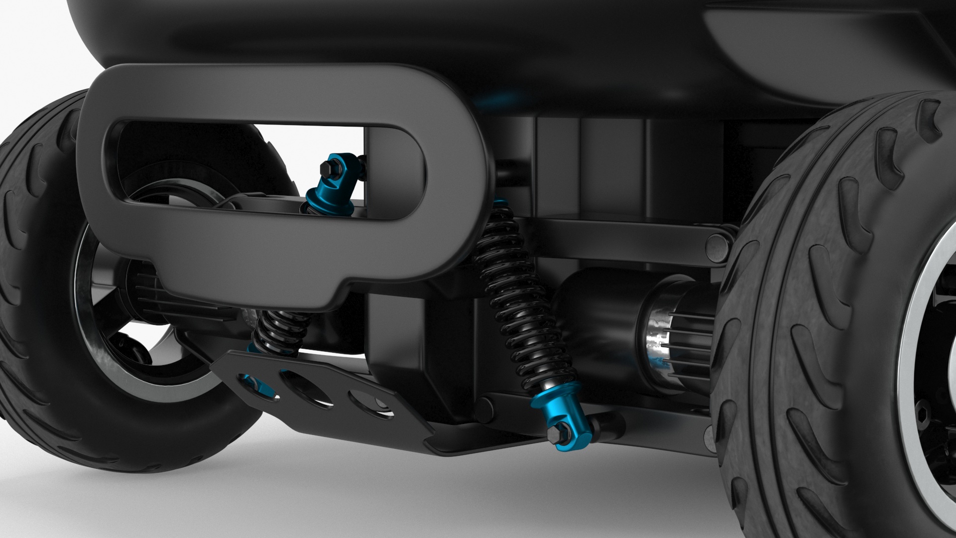 3D Kiwibot Delivery Robot Black in Sleep Rigged for Maya model