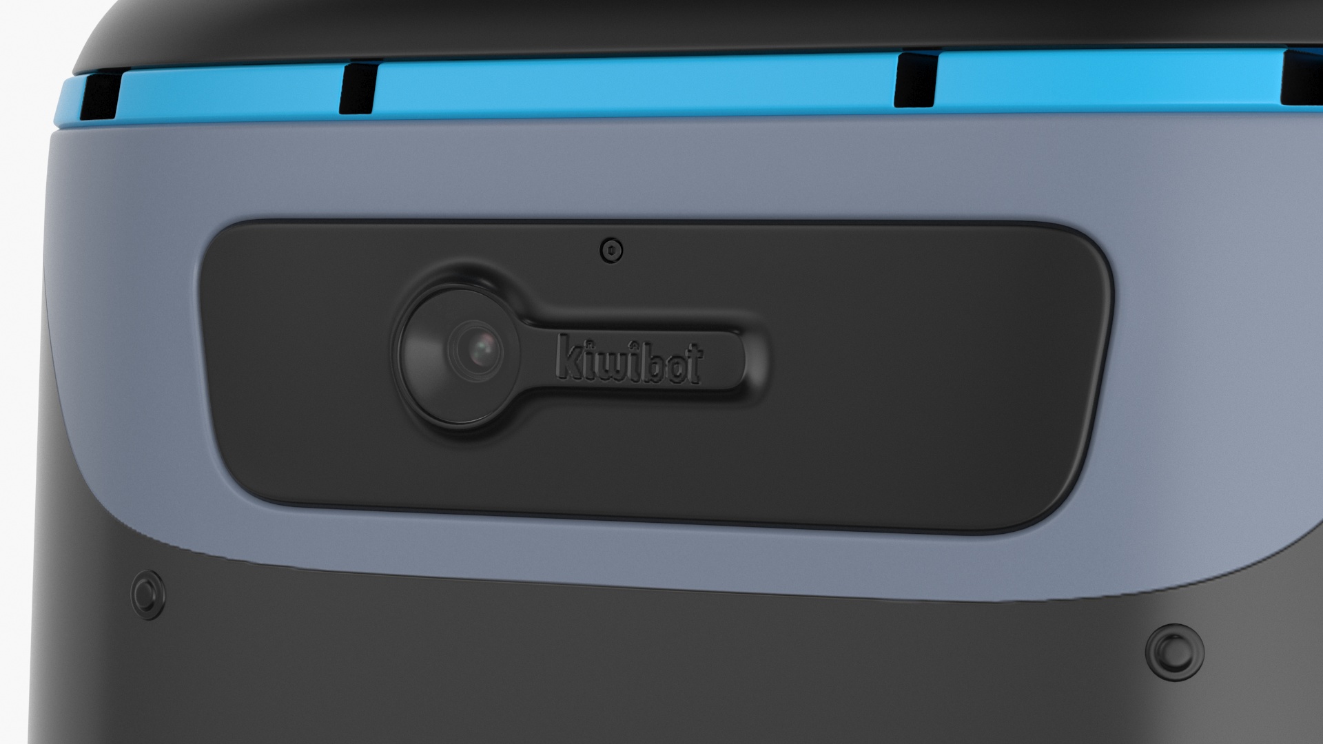 3D Kiwibot Delivery Robot Black in Sleep Rigged for Maya model