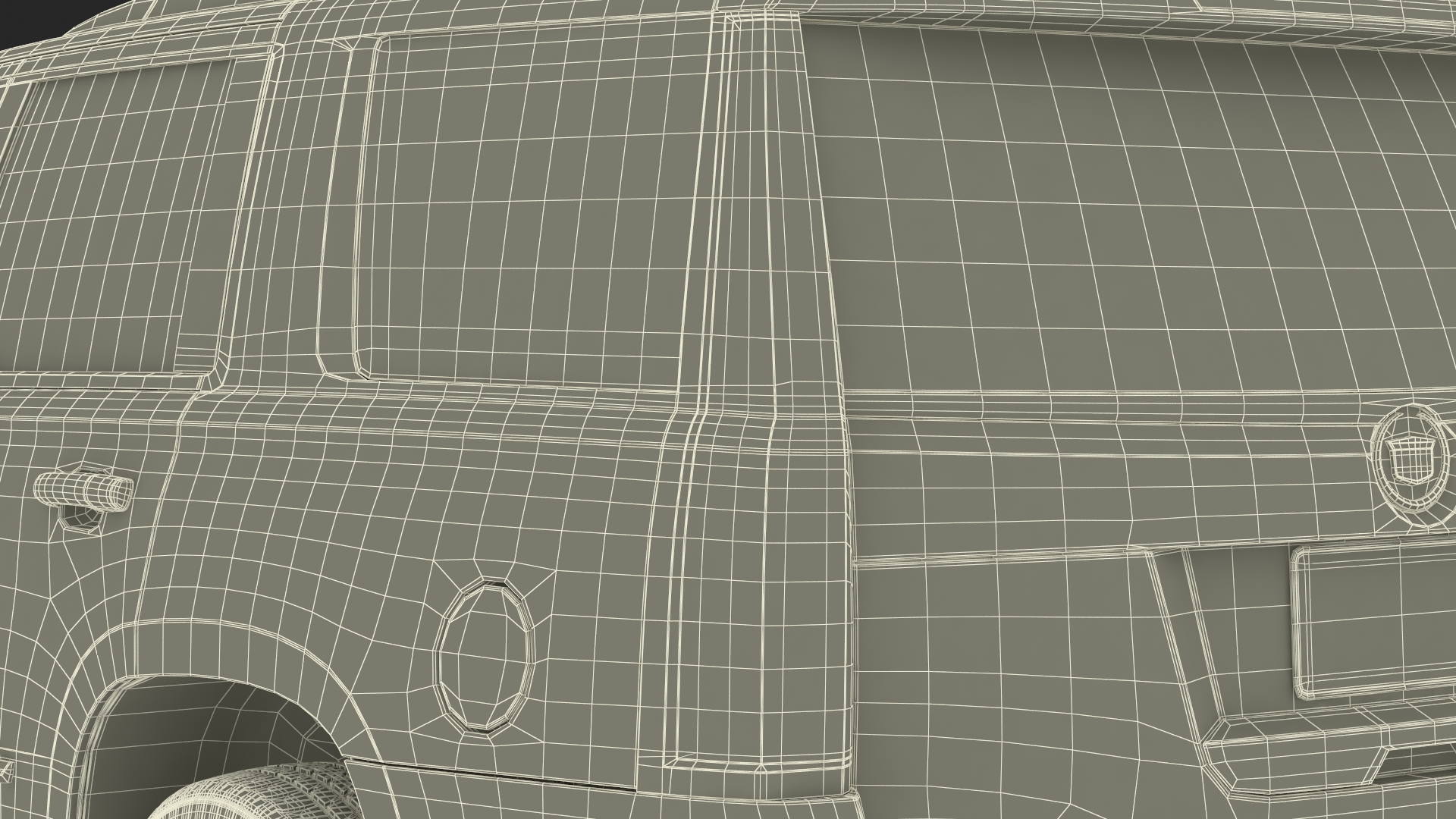 Cadillac Escalade SUV Simple Interior 3D