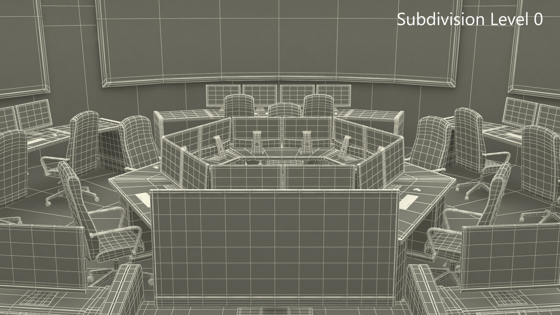 3D Tactical Command Center model