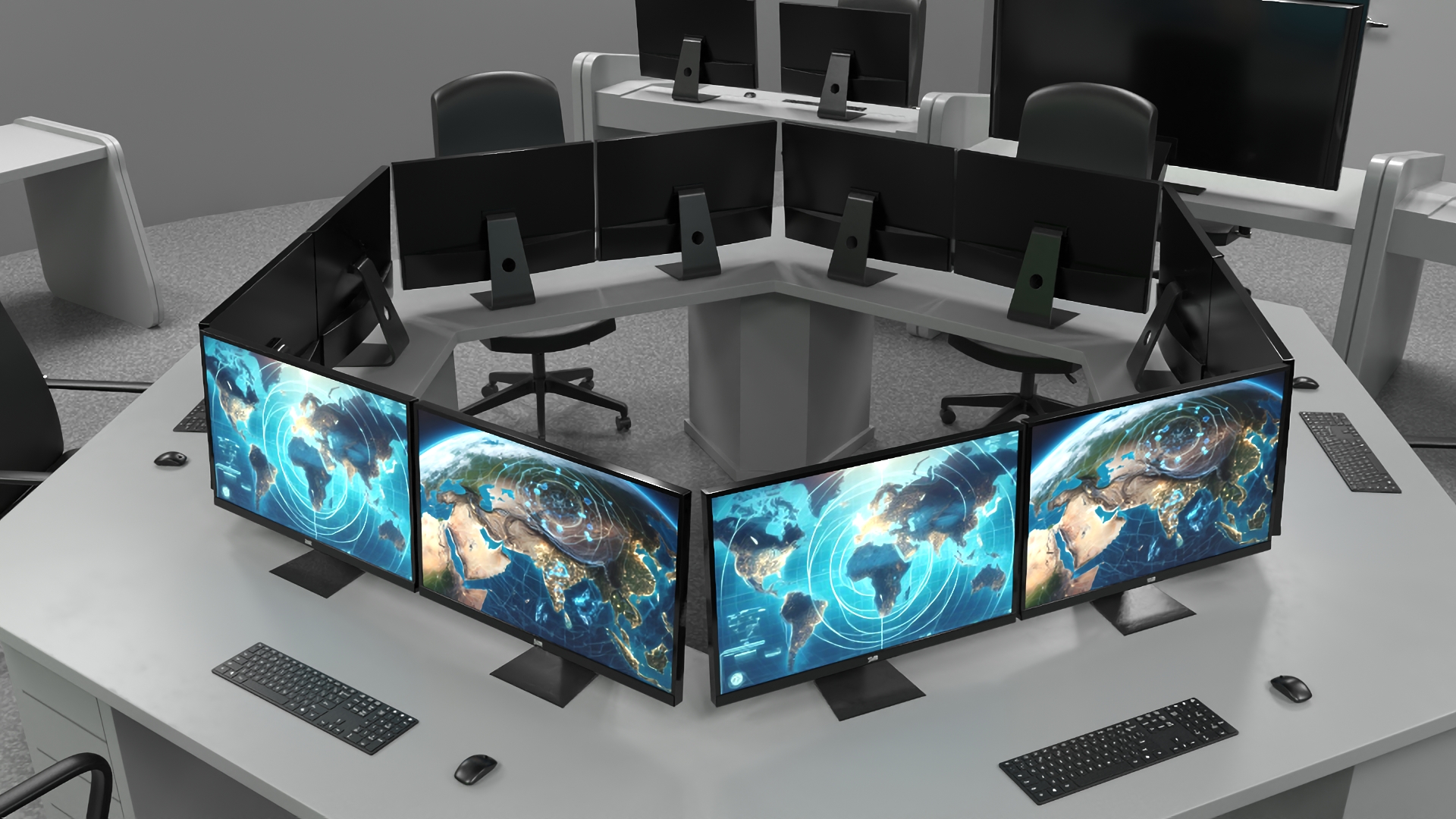 3D Tactical Command Center model