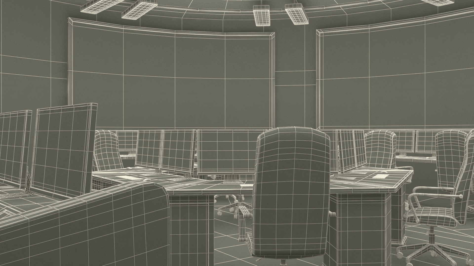 3D Tactical Command Center model