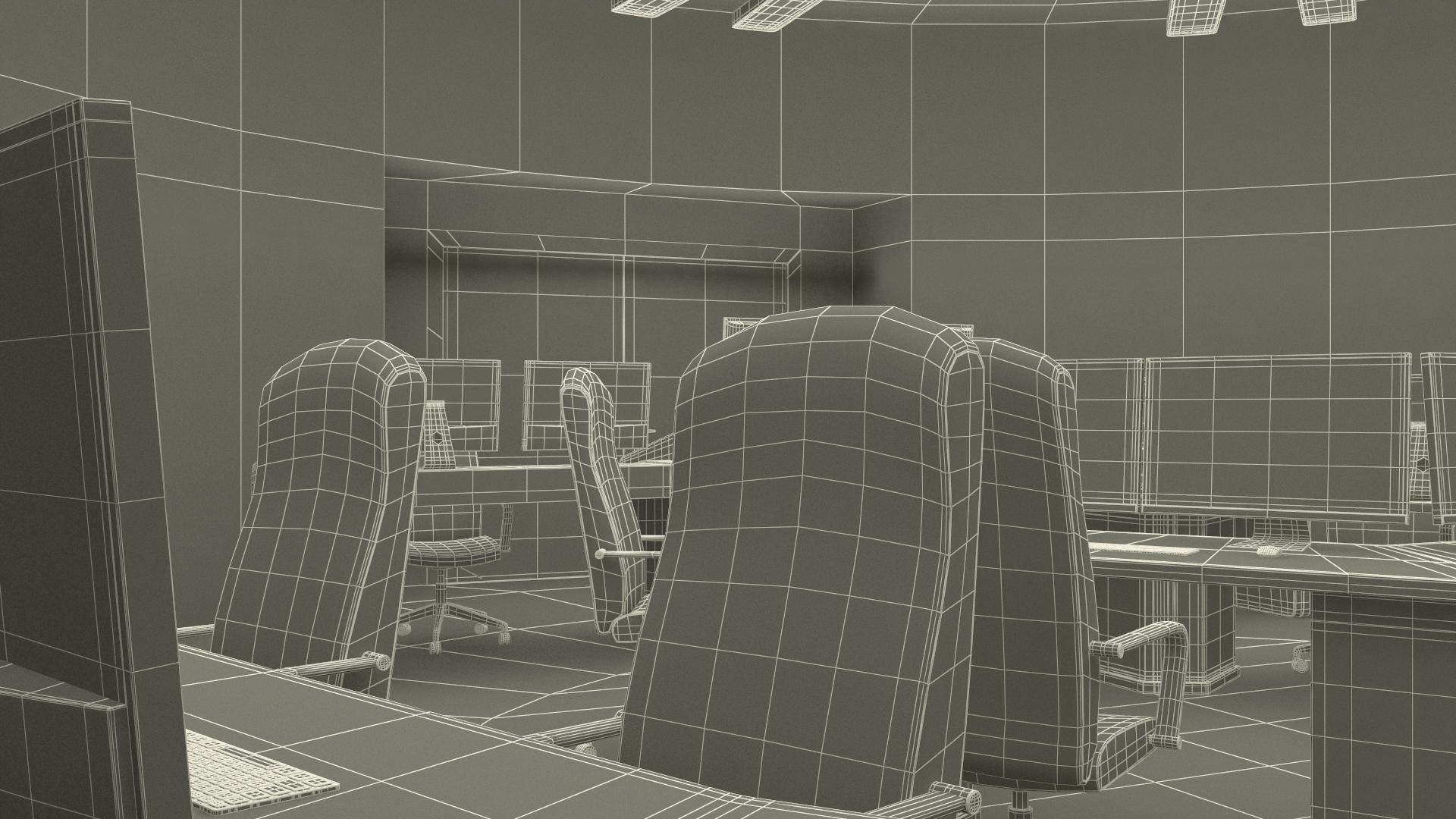 3D Tactical Command Center model