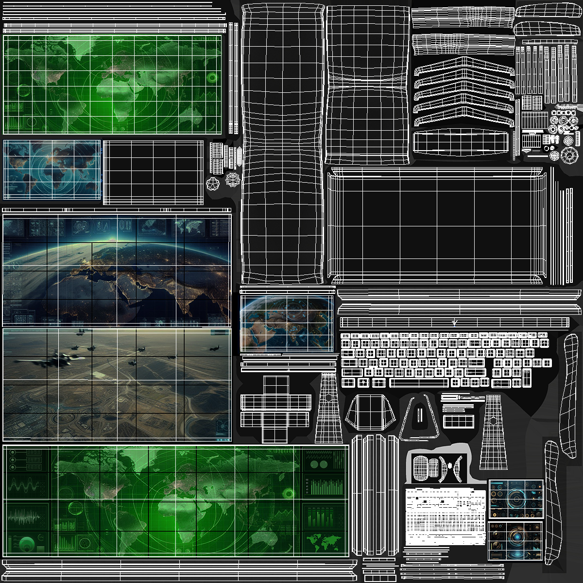 3D Tactical Command Center model
