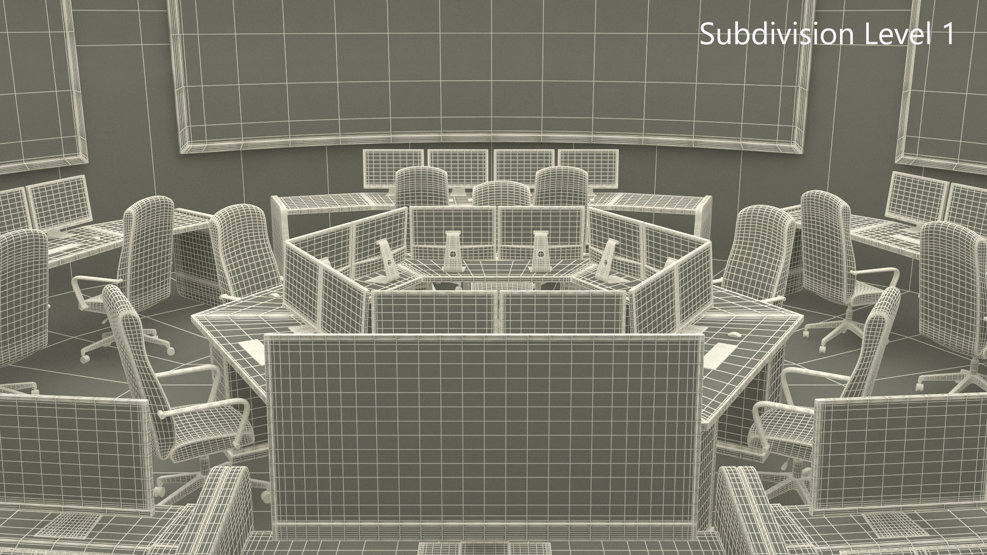 3D Tactical Command Center model