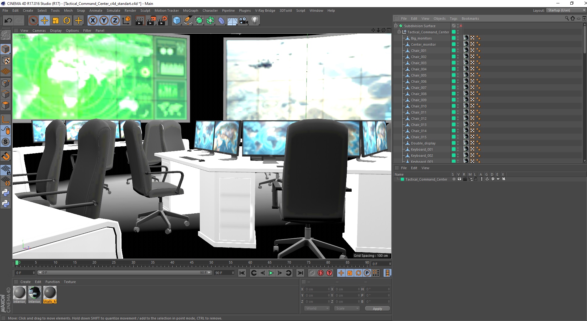 3D Tactical Command Center model