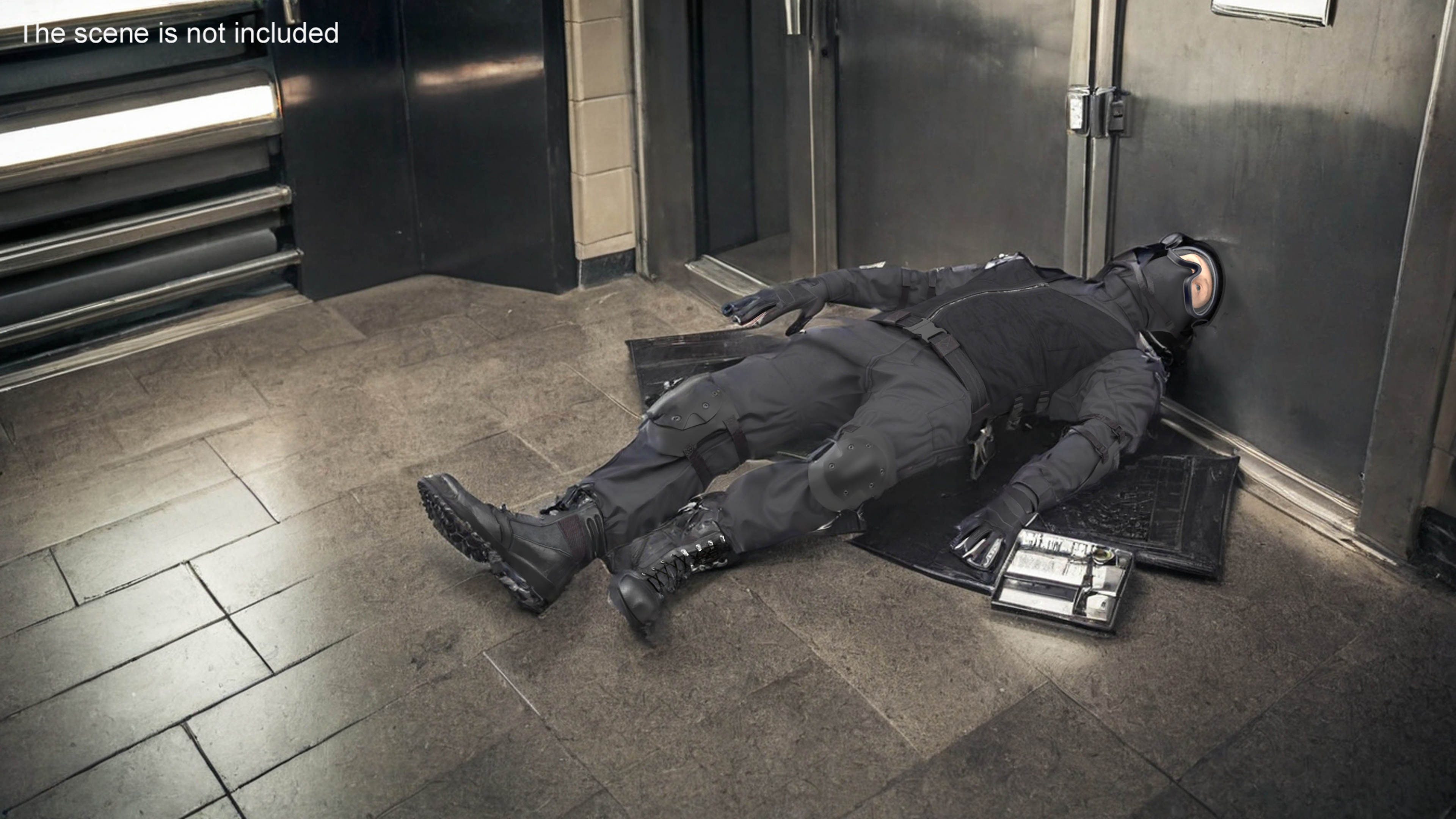 Tactical SWAT Officer Rigged for Maya 3D