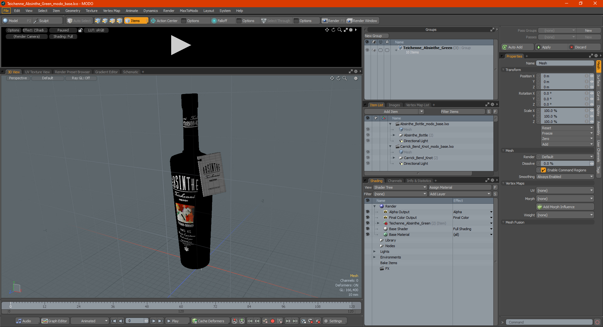 Teichenne Absinthe Green 3D model