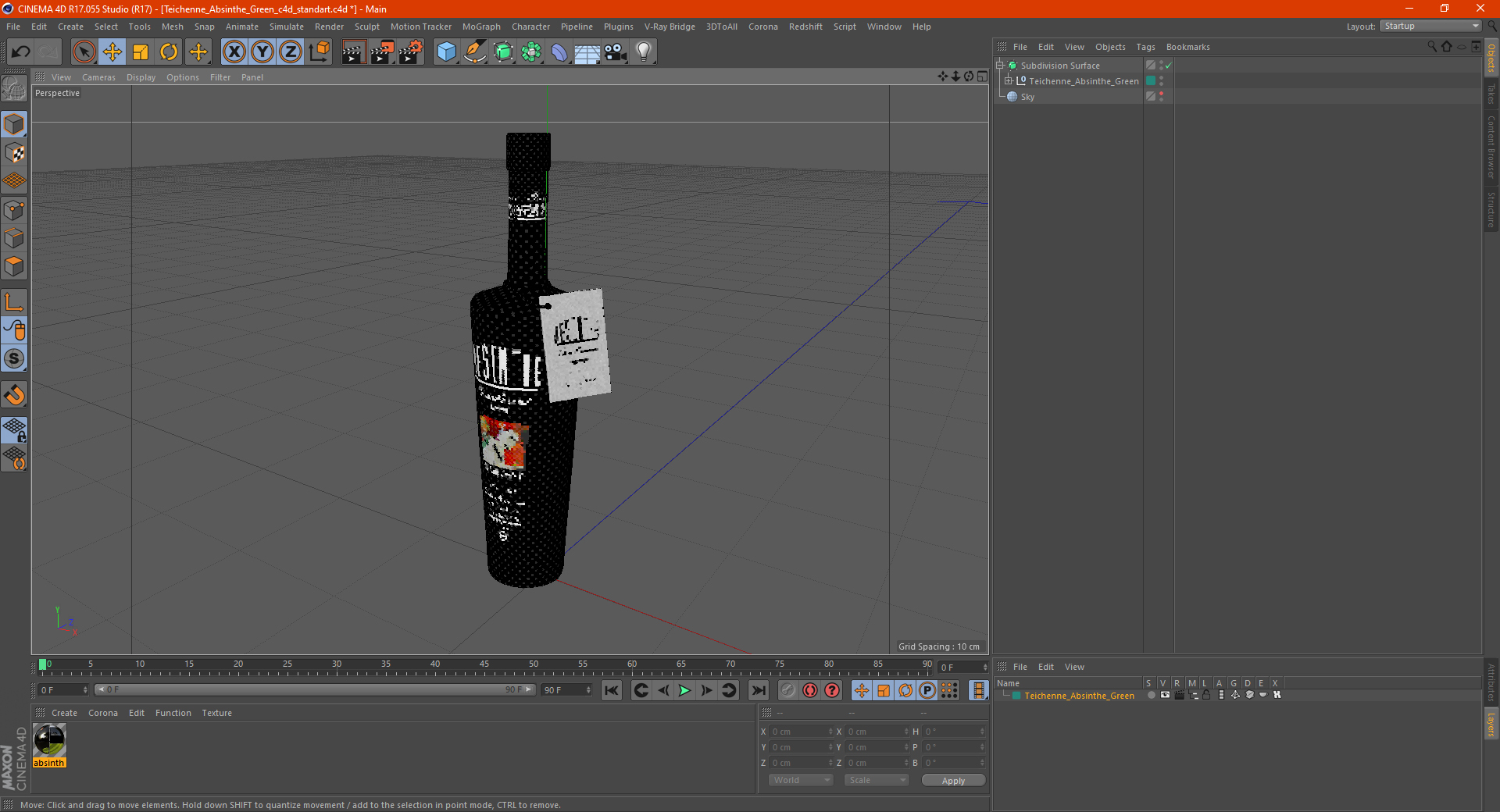 Teichenne Absinthe Green 3D model