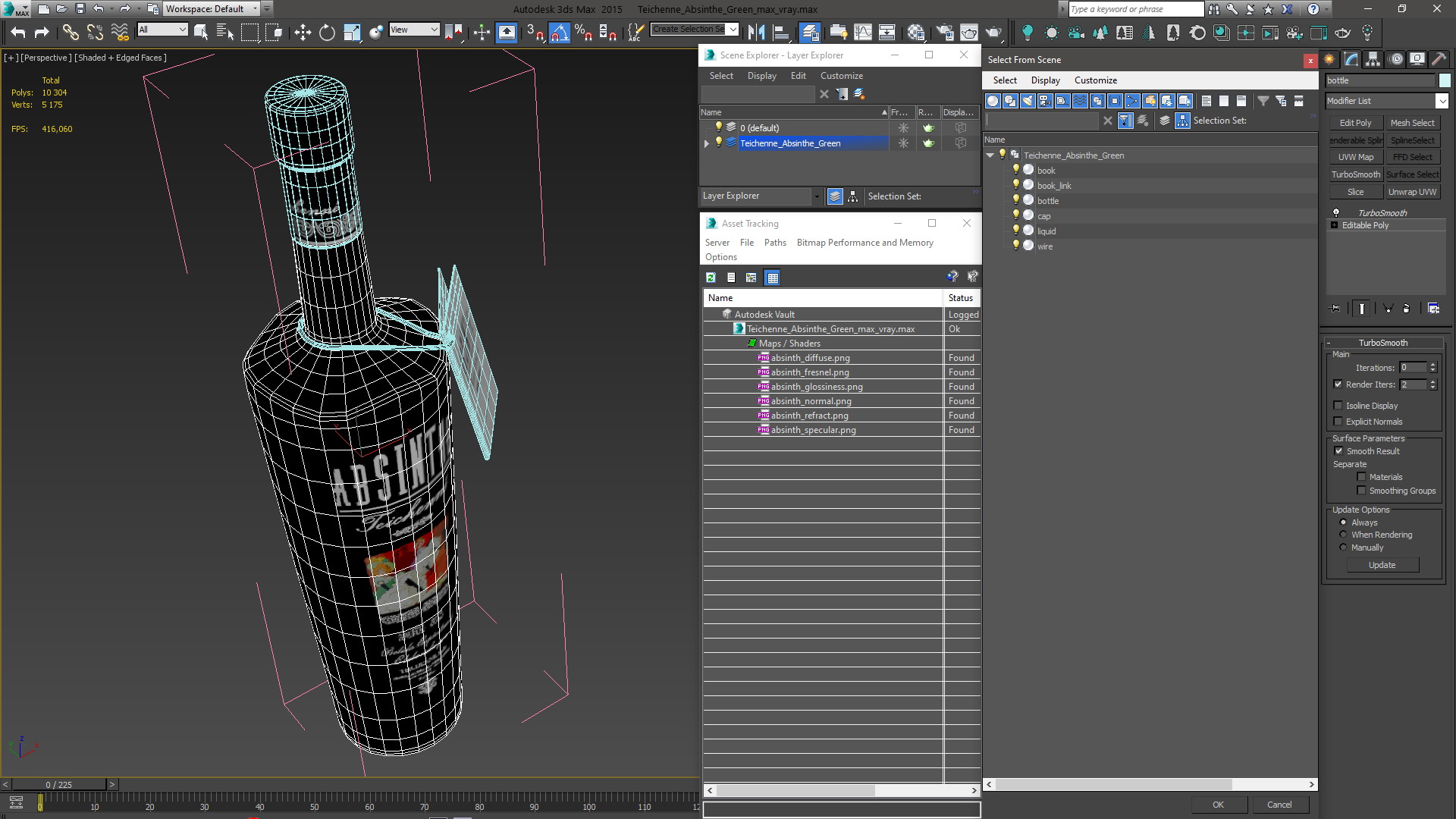 Teichenne Absinthe Green 3D model
