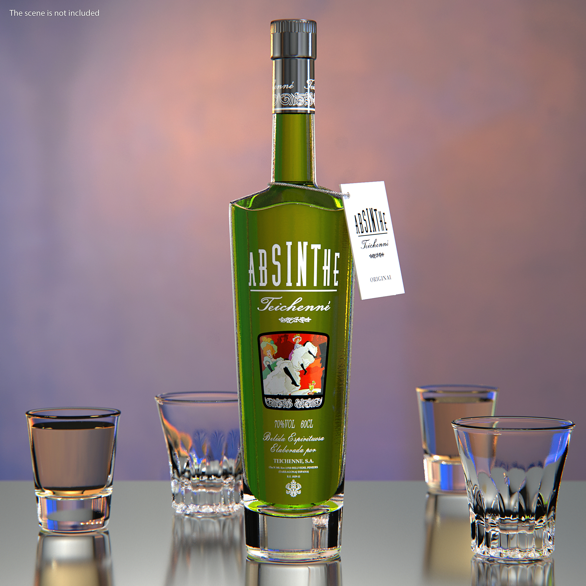 Teichenne Absinthe Green 3D model