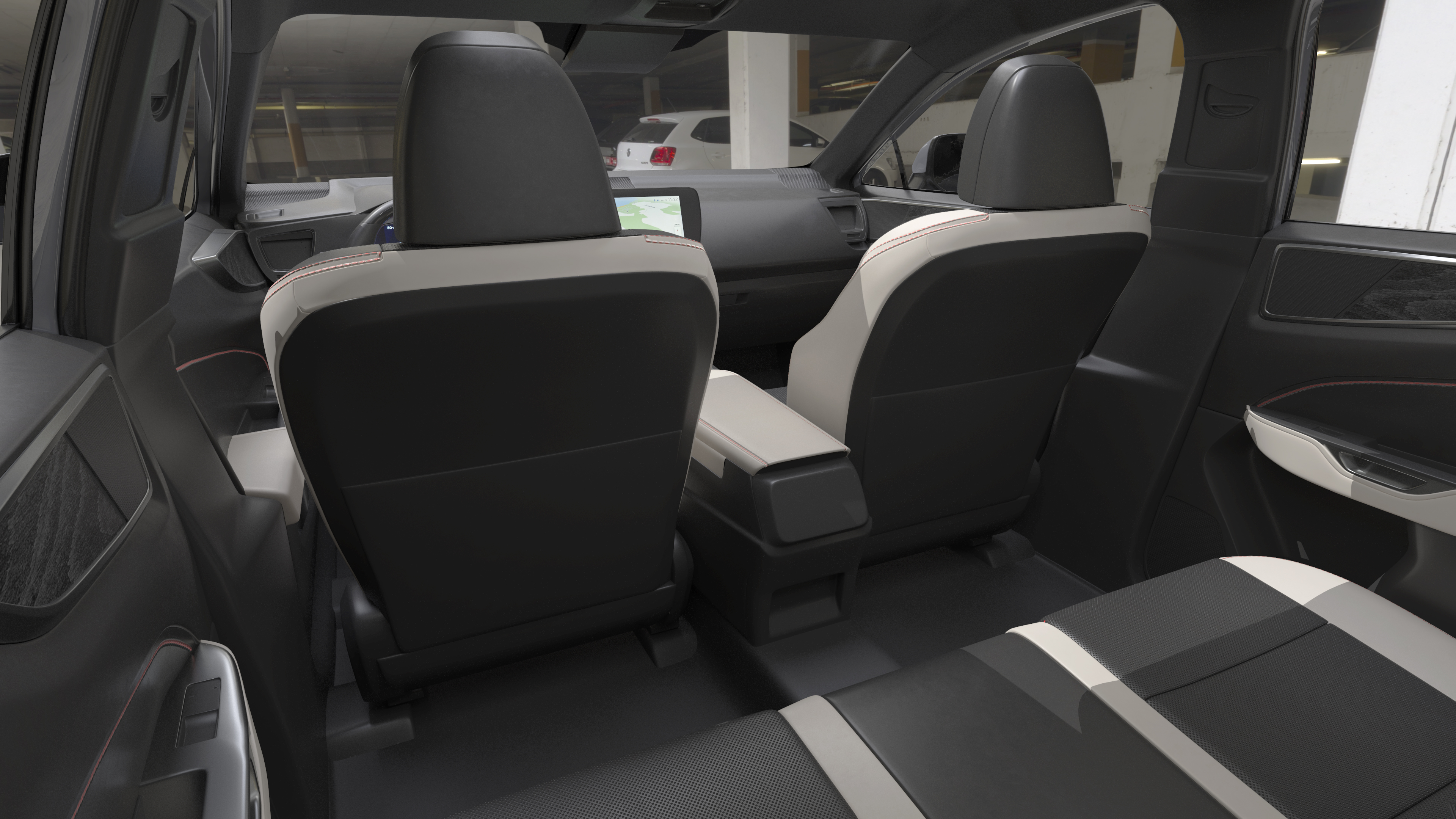 New 2024 Lexus NX Hybrid Grey Simple Interior Rigged 3D
