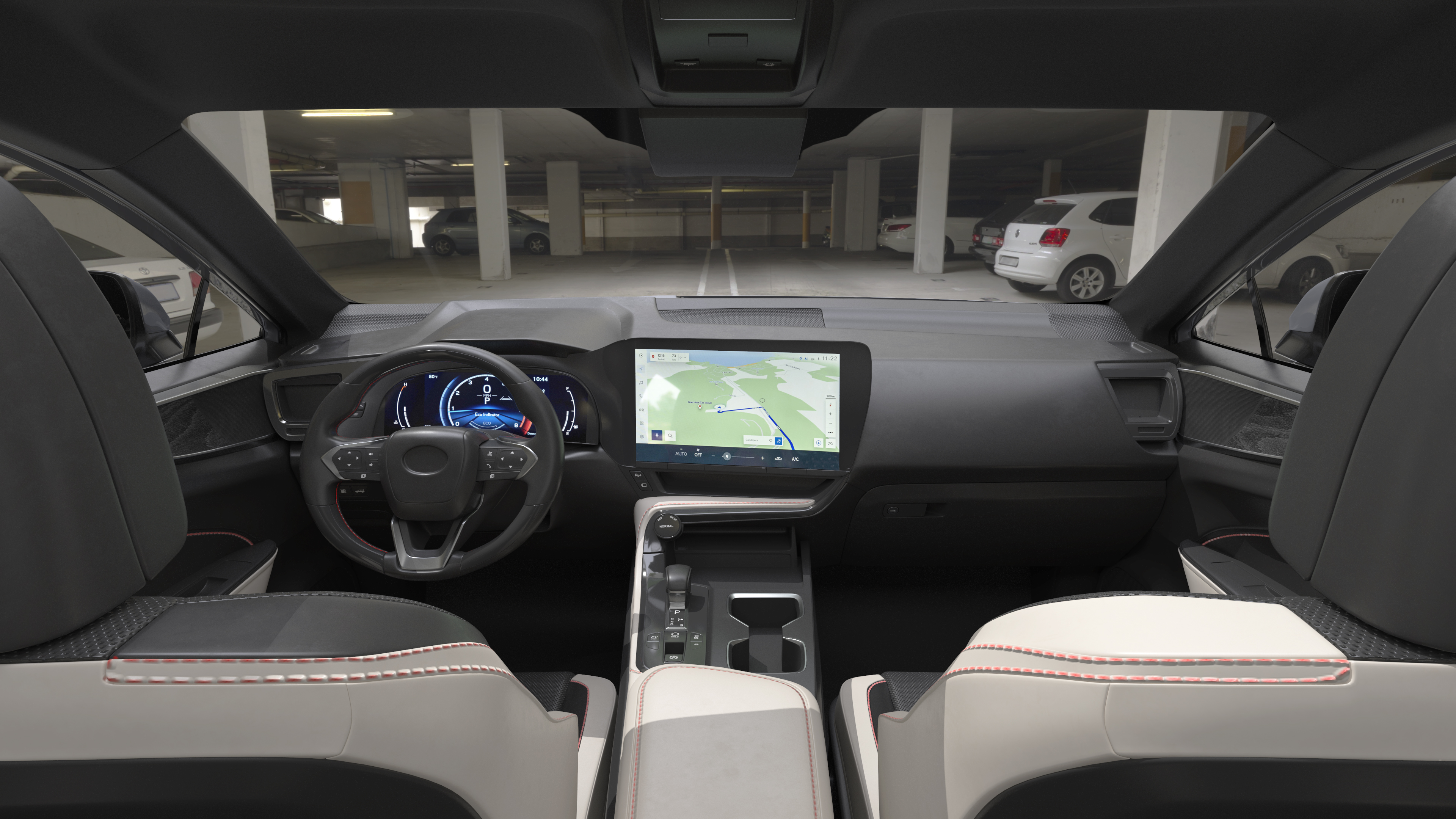 New 2024 Lexus NX Hybrid Grey Simple Interior Rigged 3D