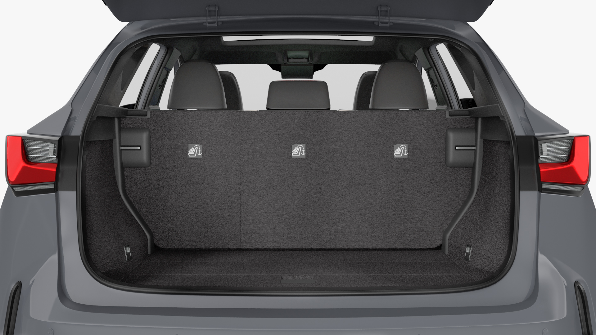 New 2024 Lexus NX Hybrid Grey Simple Interior Rigged 3D
