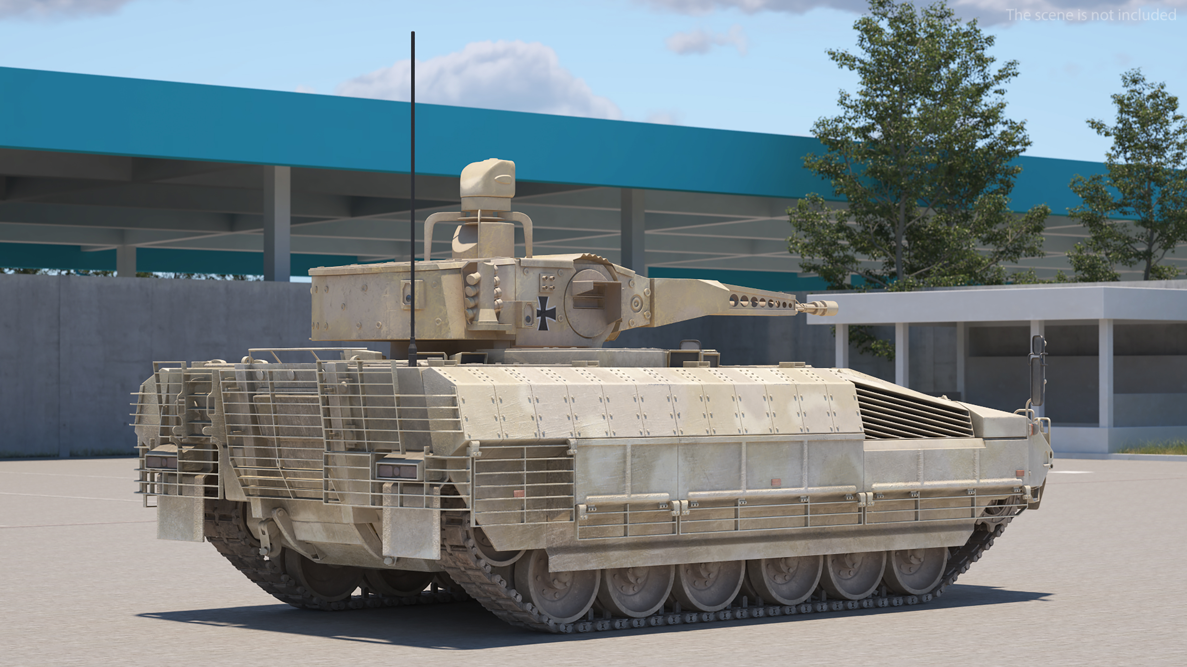 3D Puma German IFV Military Tank Sandy Dirty