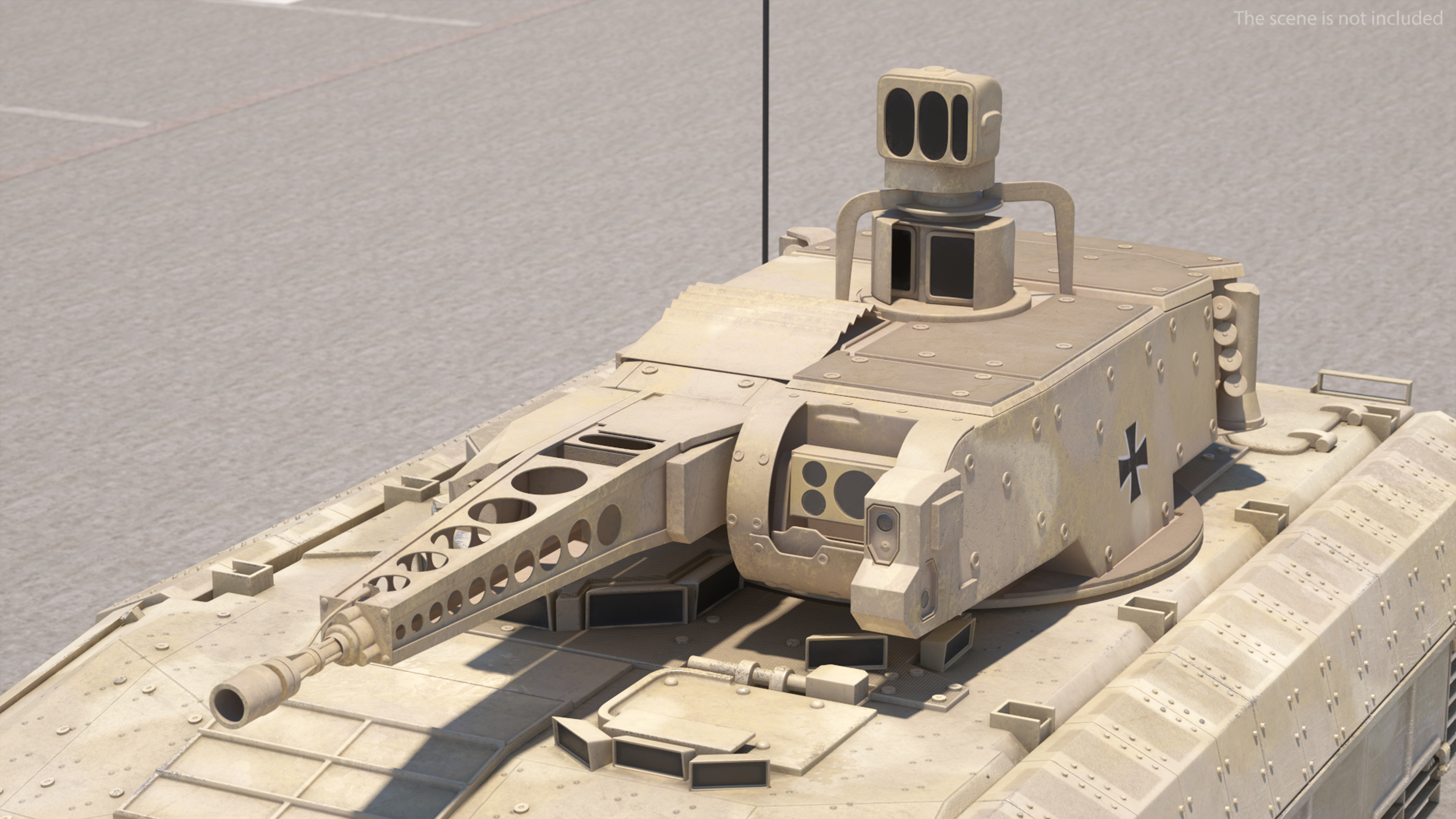 3D Puma German IFV Military Tank Sandy Dirty