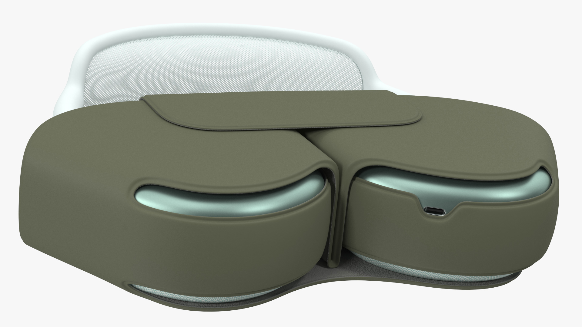 Green AirPods Max with Case 3D
