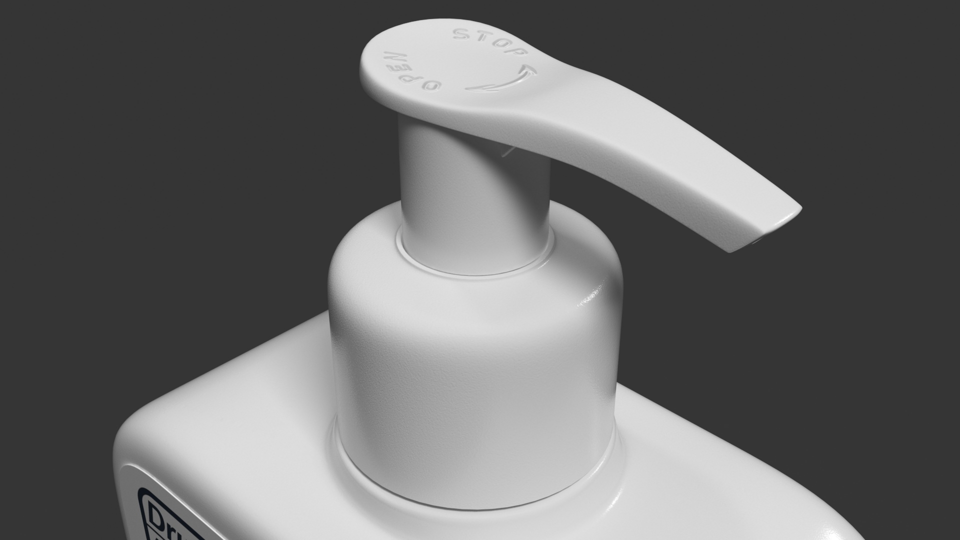 3D model CeraVe Cleanser Dispenser Bottle 473 ml Aquamarine